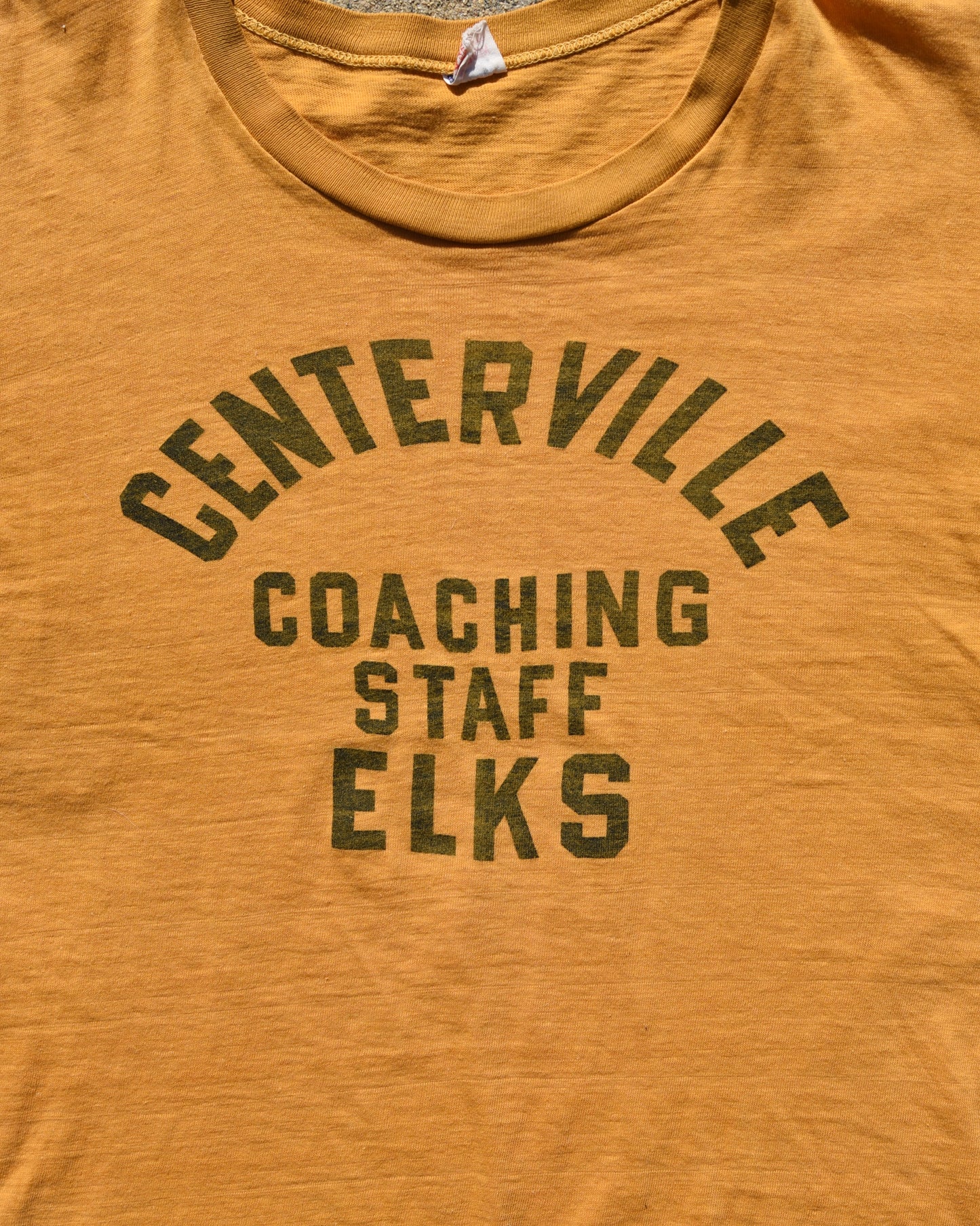 1950s Champion Running Man Centerville Coaching Staff Elks Tshirt