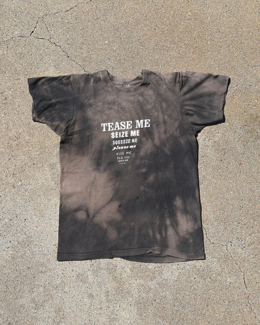 1980s Sun Faded Tease Me Seize Me Vulgar Tshirt
