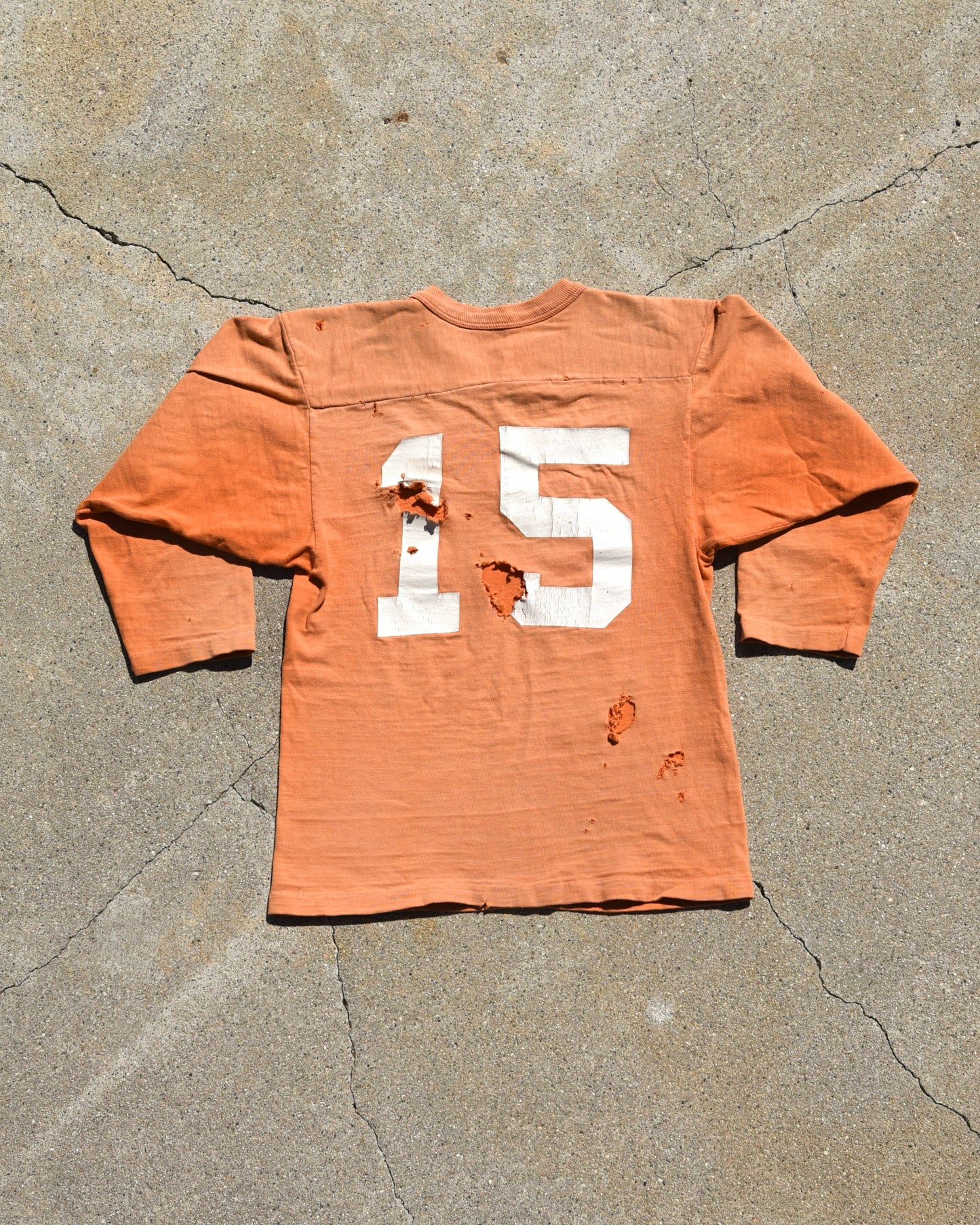 1960s Sun Faded Cotton Football Jersey