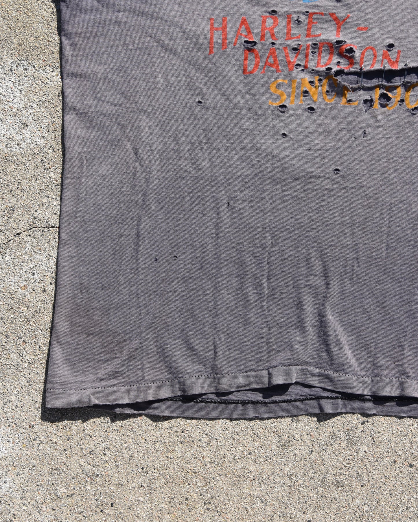 1980s Thrashed Harley Davidson Tshirt