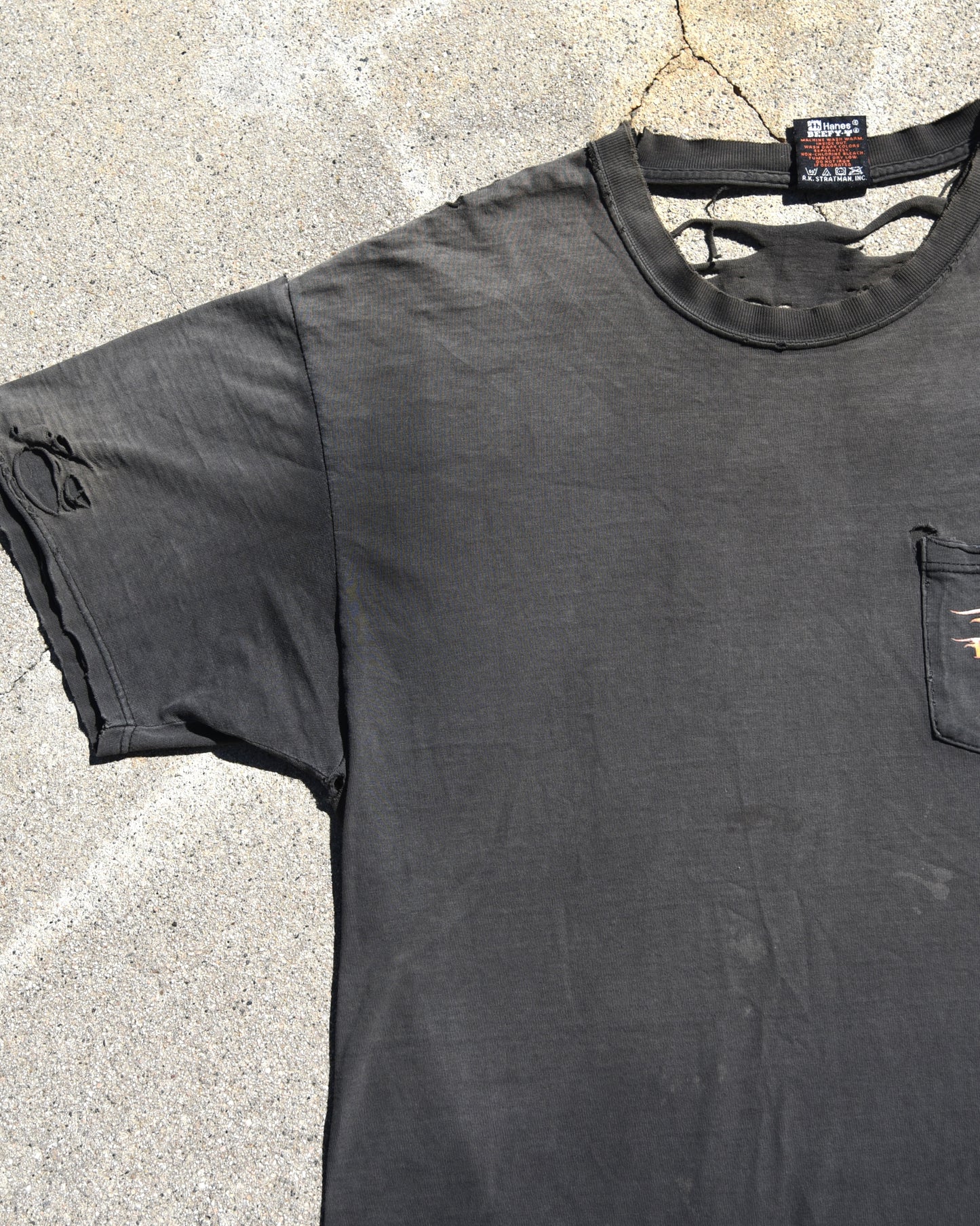 1990s Thrashed and Sun Faded Harley Davidson Tshirt