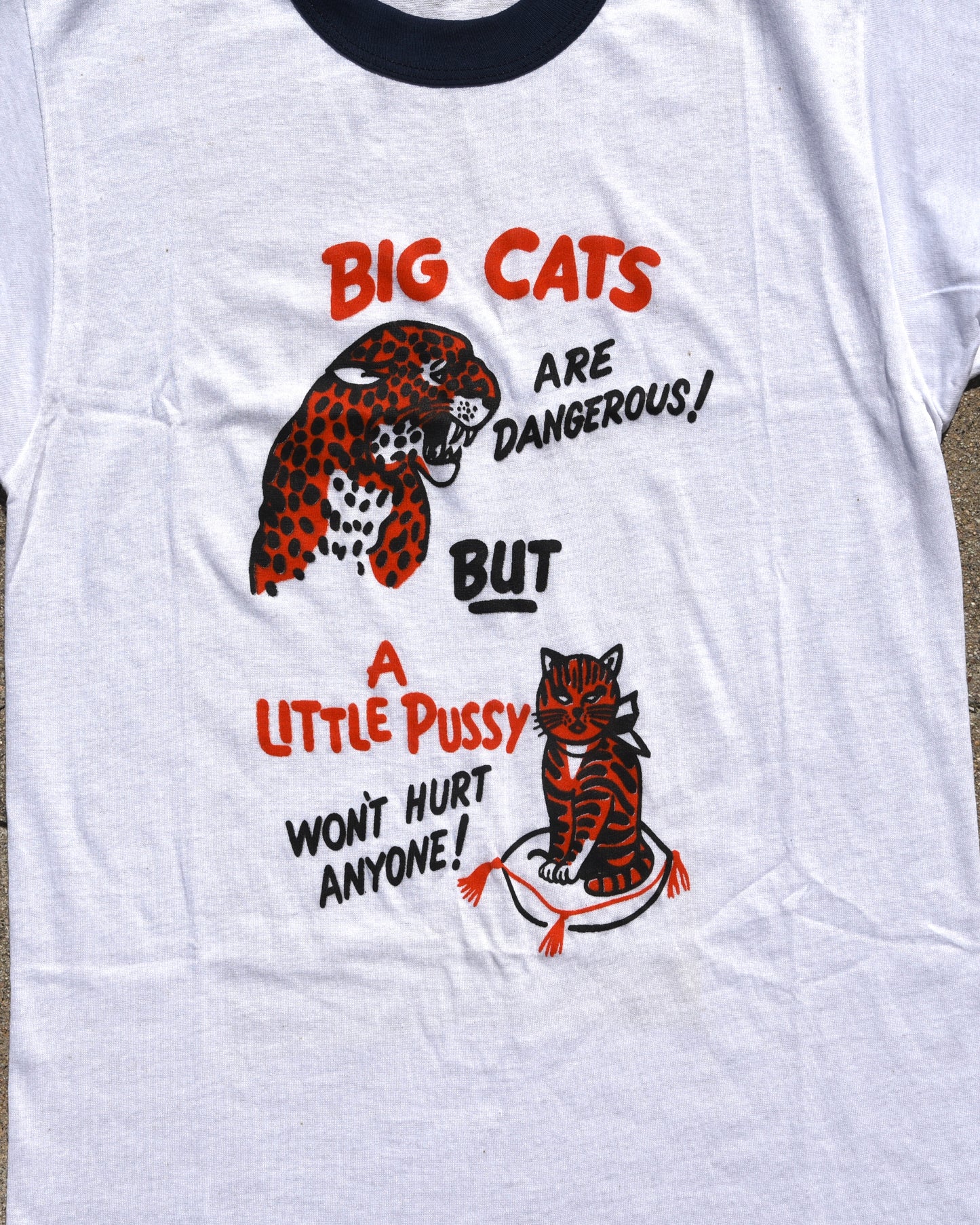 1980s Big Cats Are Dangerous Tshirt