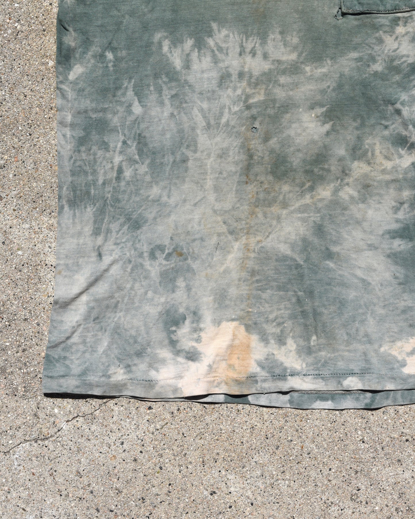 1950s Sun Faded Green Pocket Tshirt