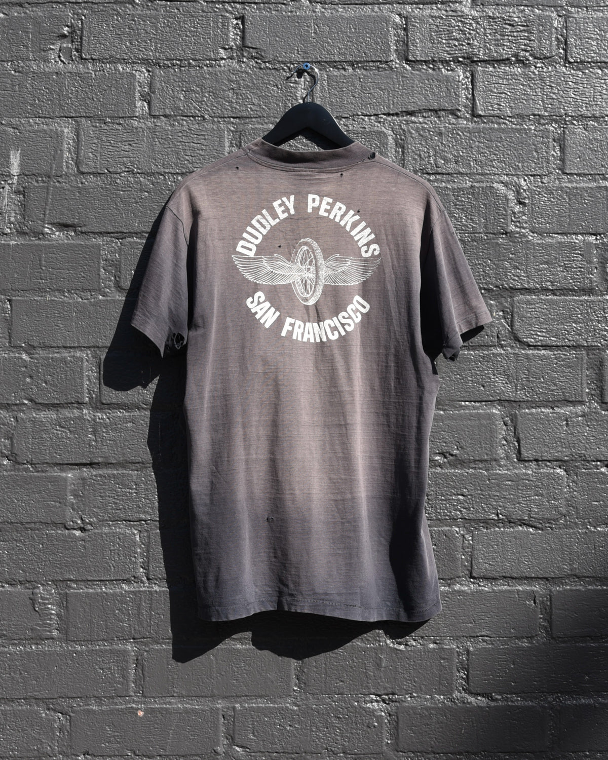 1980s Sun Faded Dudley Perkins Harley Davidson Tshirt
