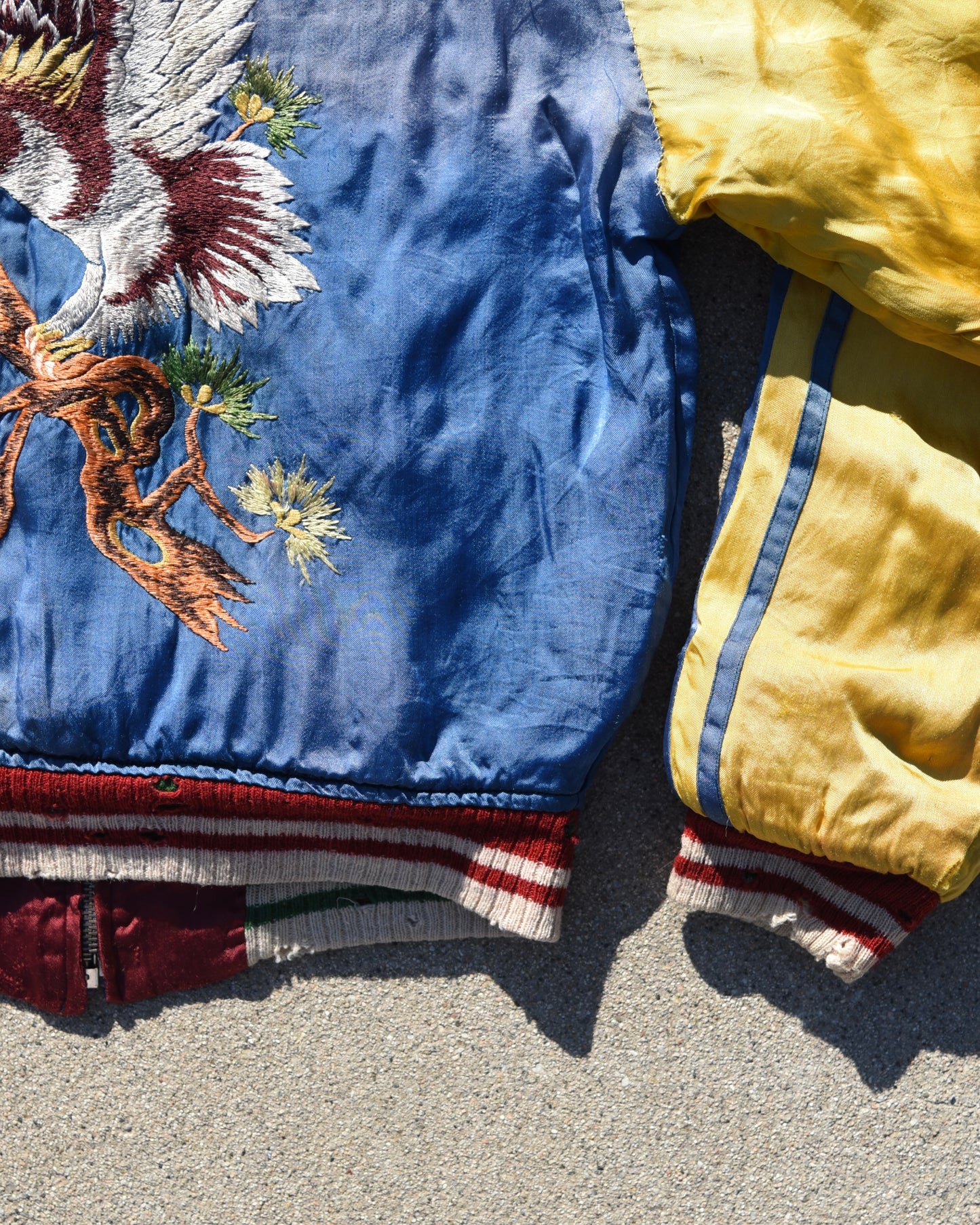 1950s Japan Sukajan Reversible Souvenir Jacket Sun Faded