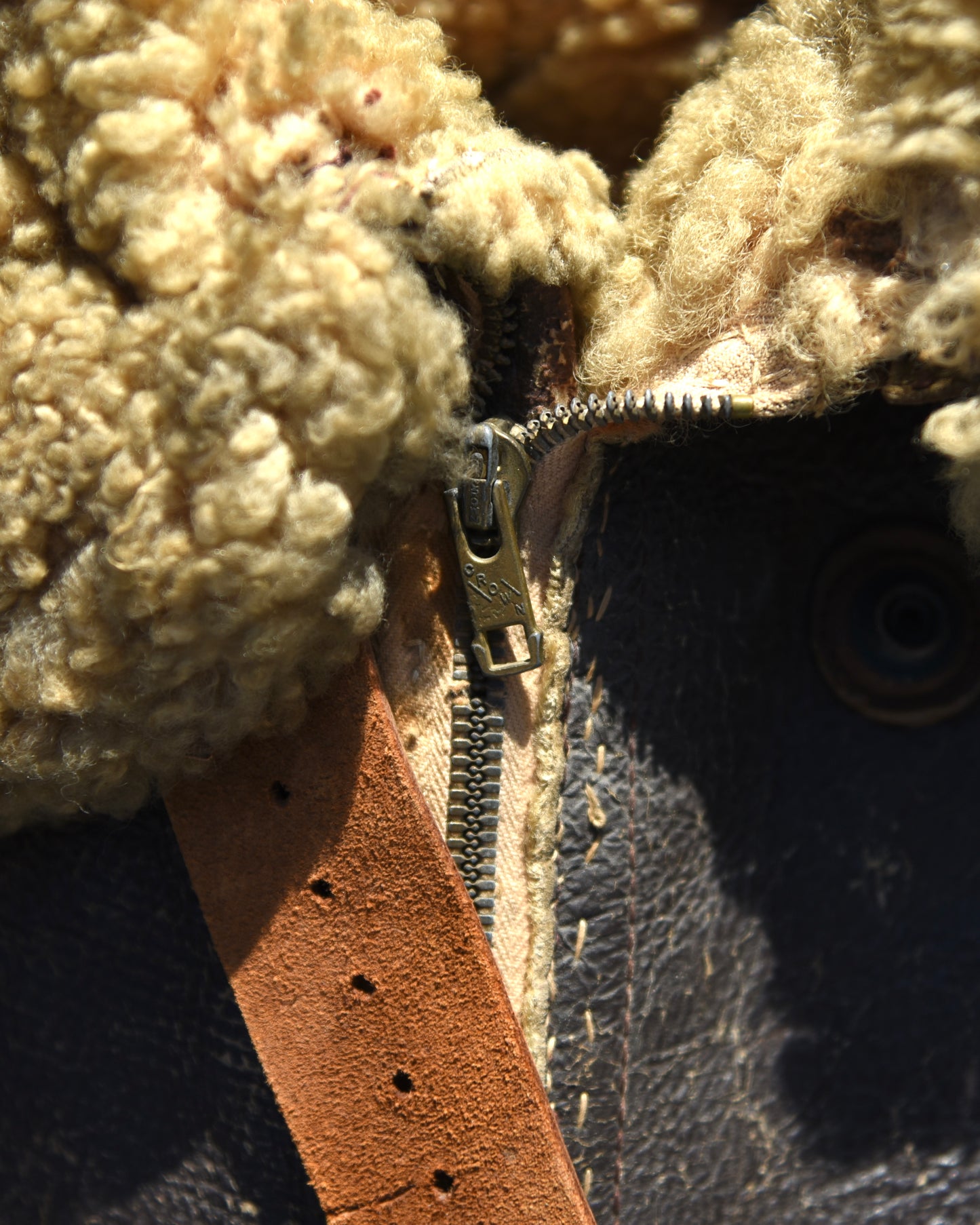 1940s U.S. Army B3 Shearling Leather Jacket