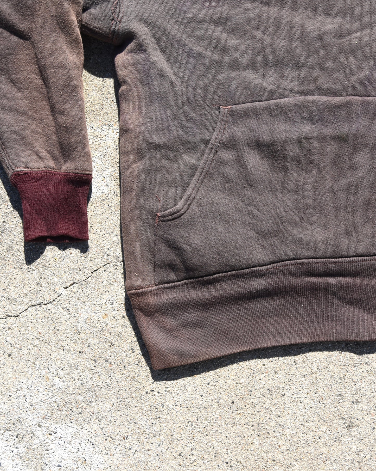 1950s Sun Faded Champion Double Face Utilities Line Construction Hoodie