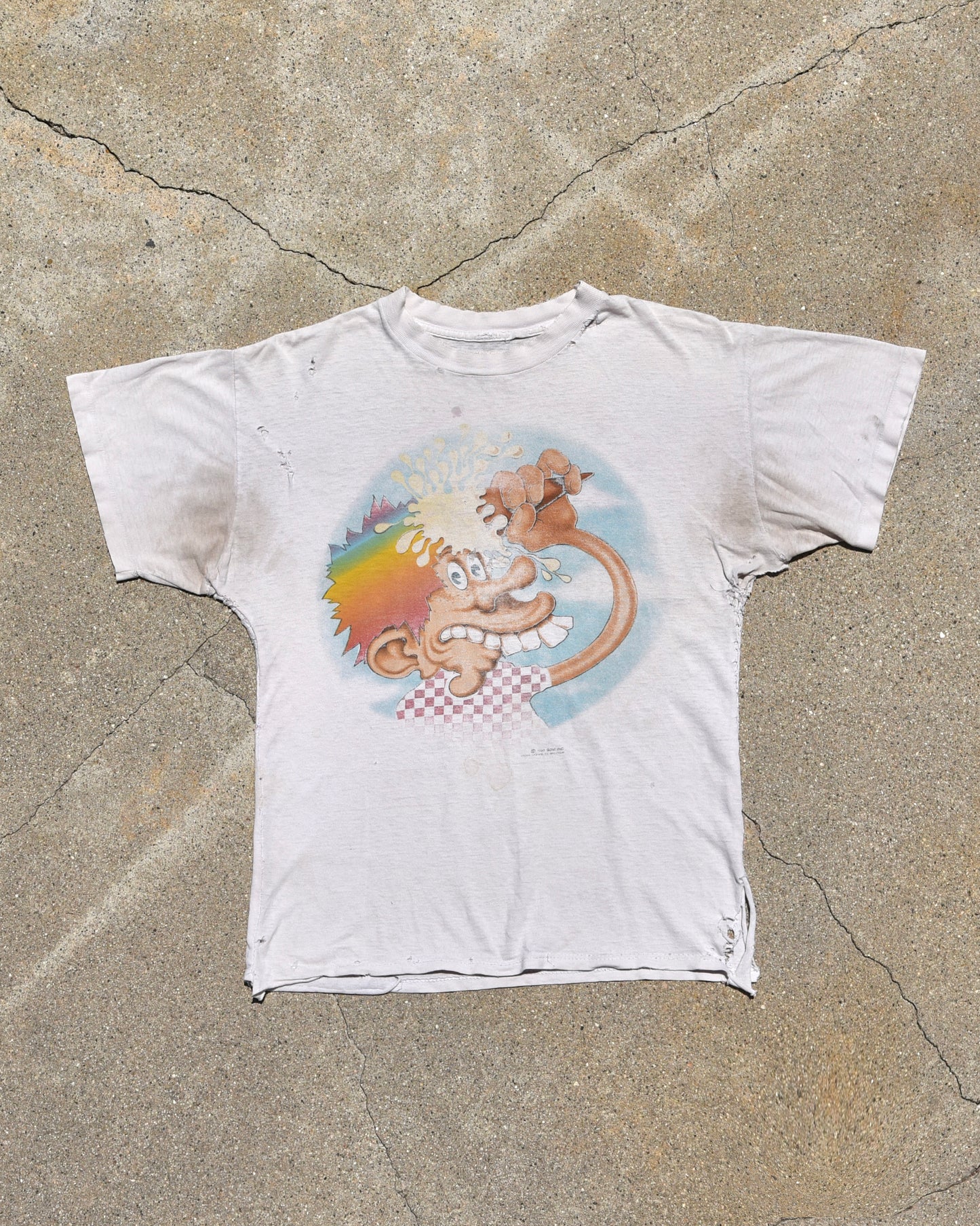 1990 Grateful Dead Ice Cream Kid Europe Tour Tshirt