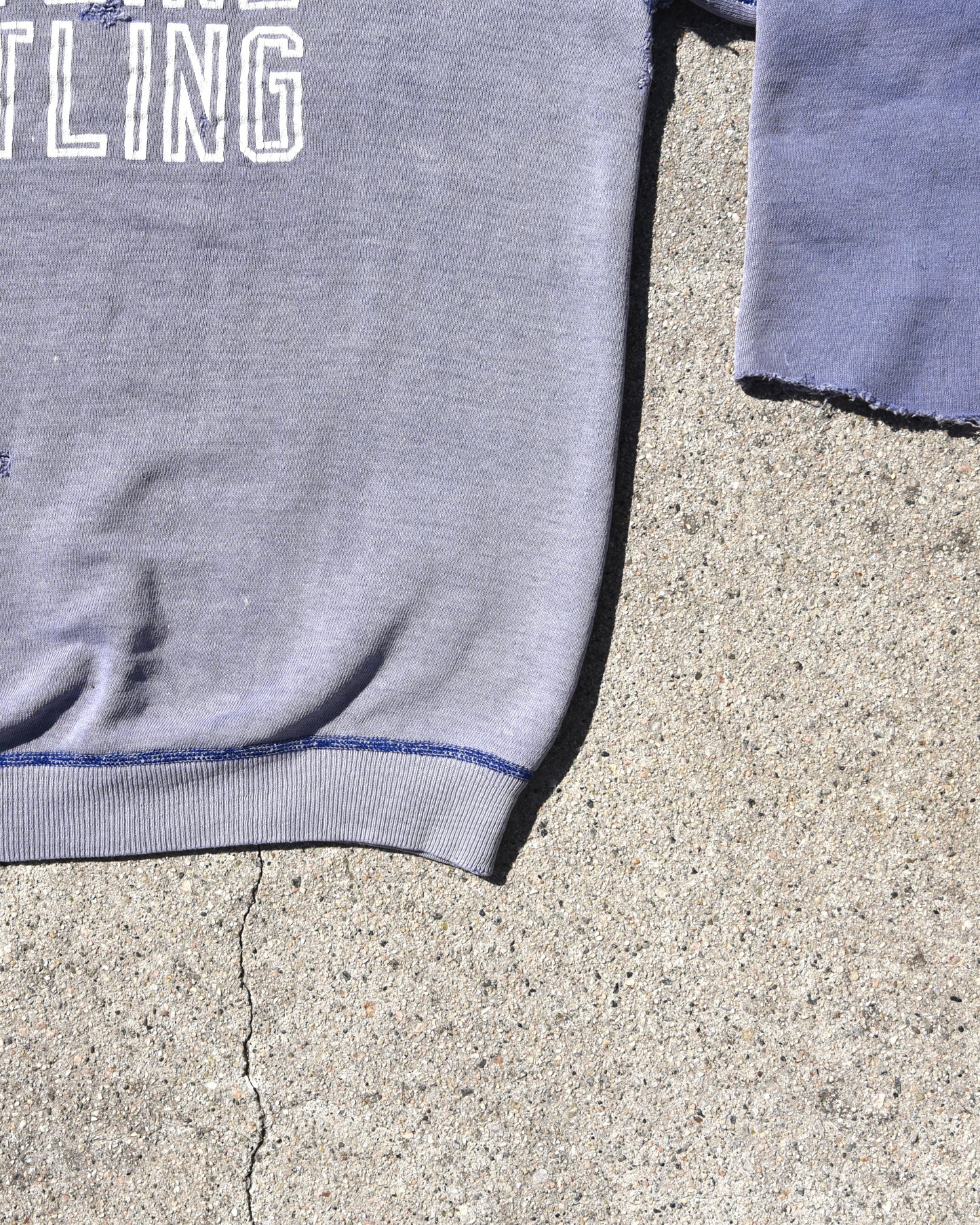 1960s Sun Faded Crestline Wrestling Single V Sweatshirt