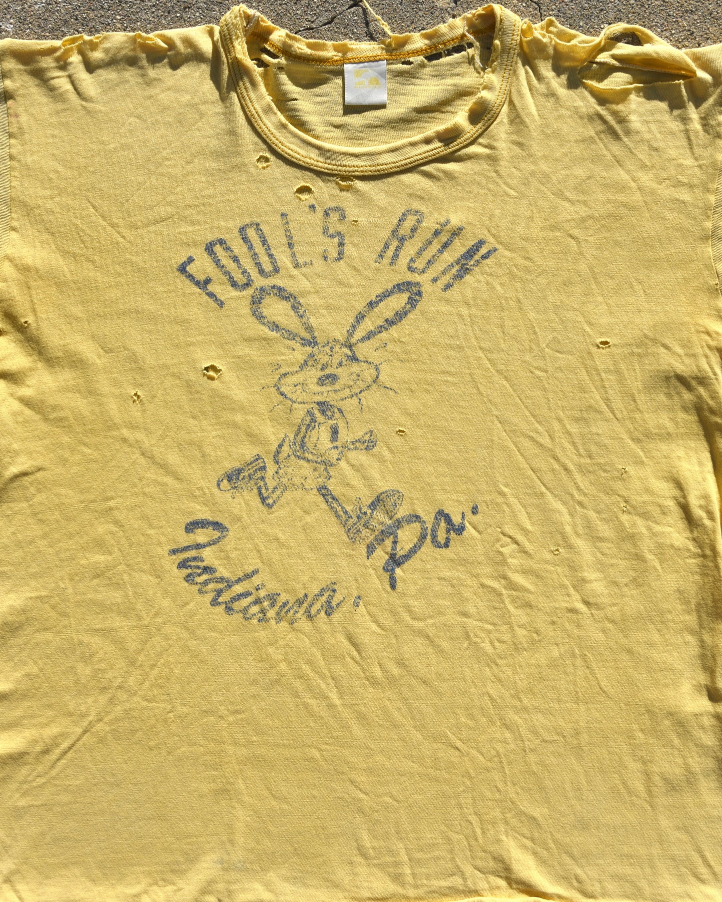 1970s Thrashed Fool’s Run Indiana Tshirt