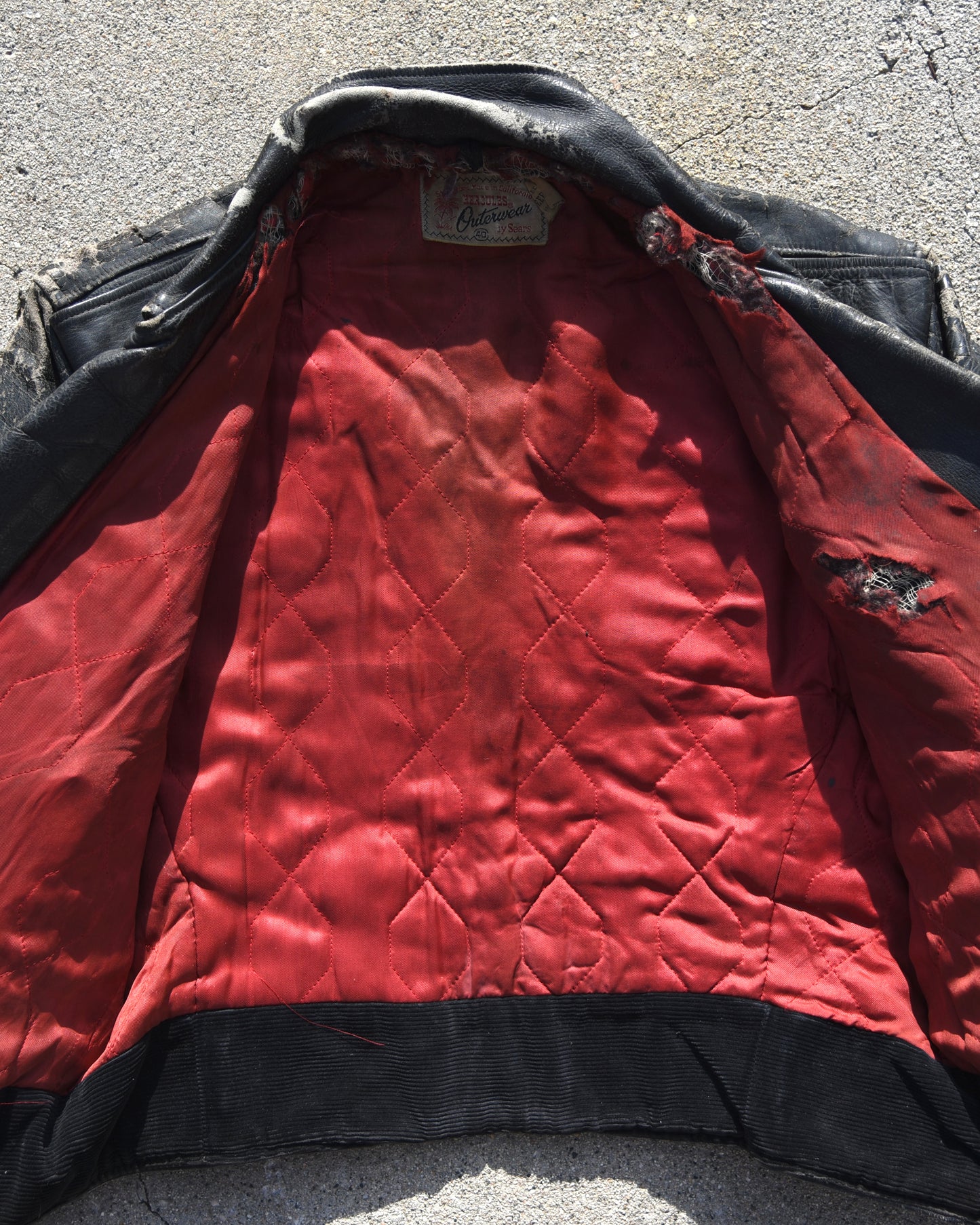 1950s Hercules Horsehide Motorcycle Jacket