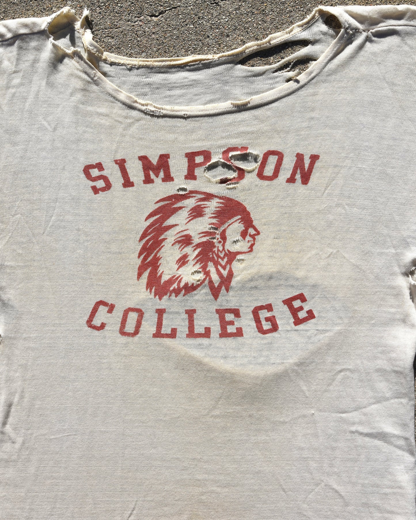 1940s Simpson College Tshirt - Thrashed