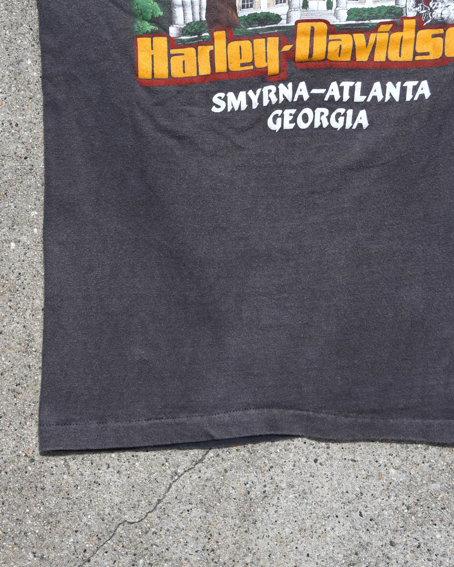 1980s Faded Ghost Pocket Harley Davidson Tshirt