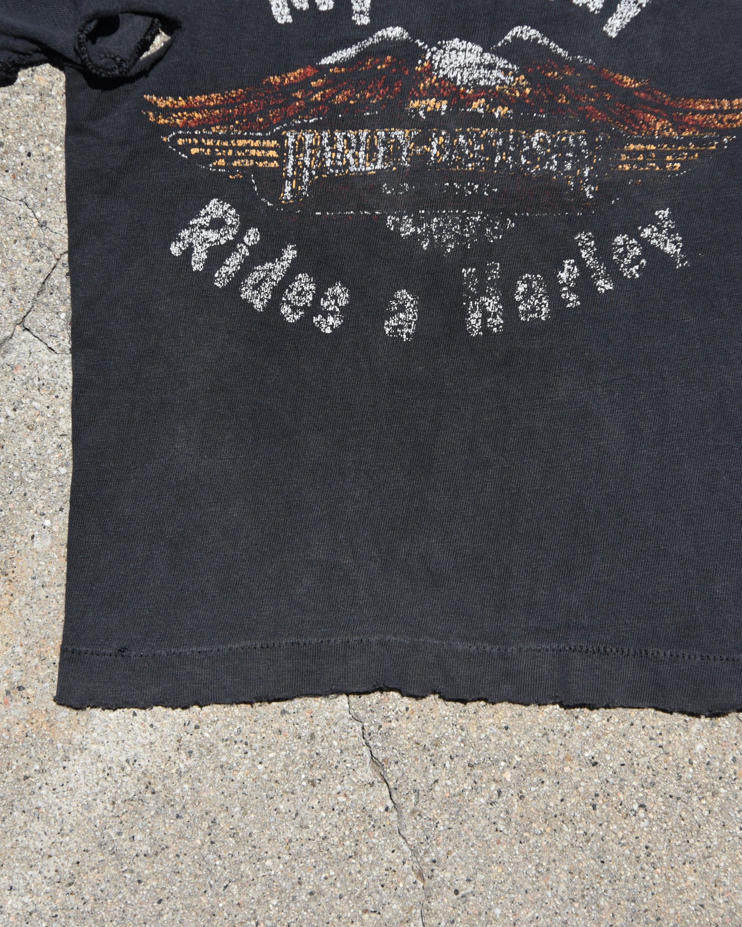 1992 My Daddy Rides a Harley Tshirt