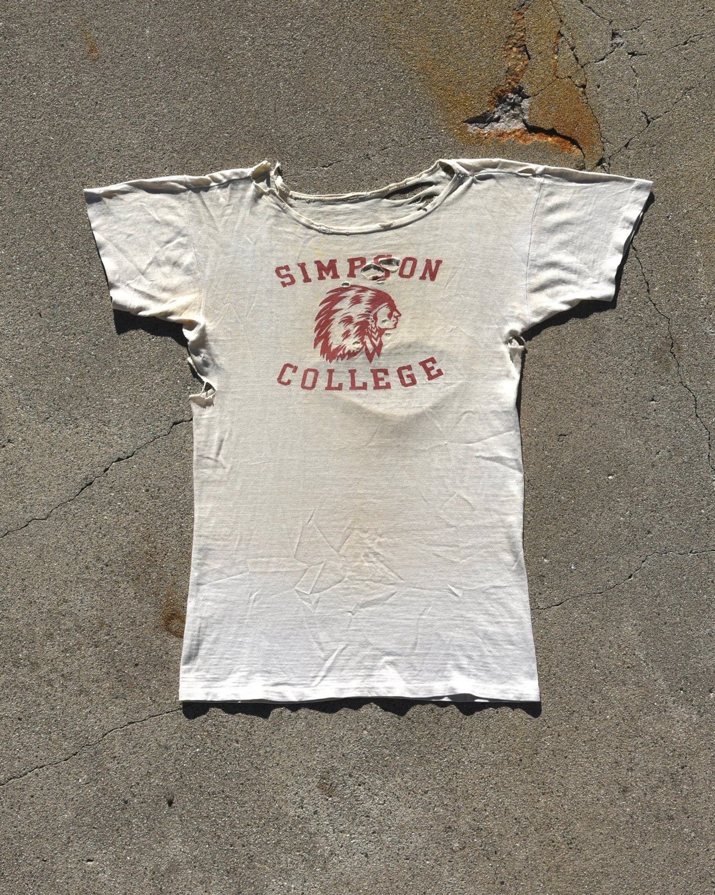 1940s Simpson College Tshirt - Thrashed