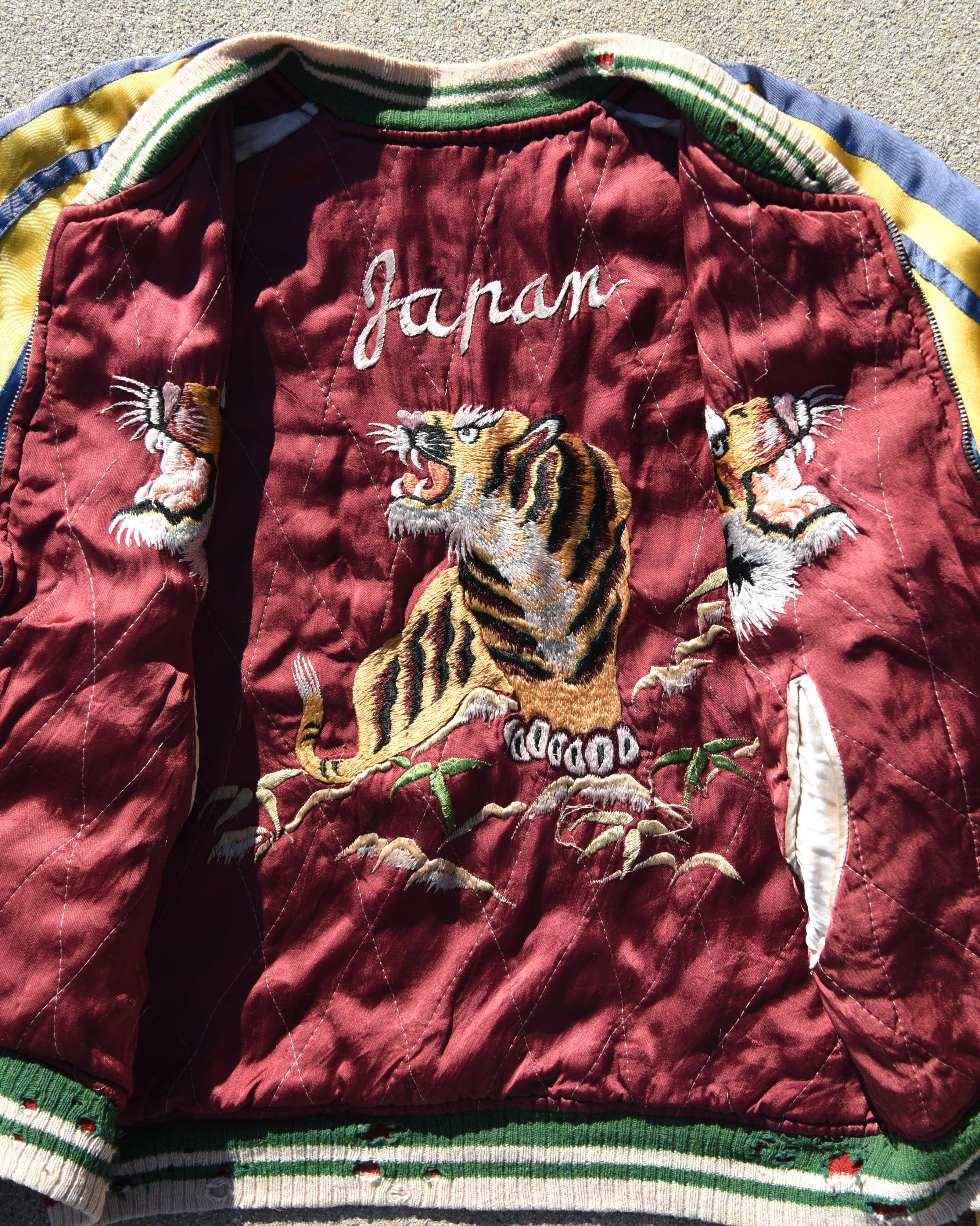 1950s Japan Sukajan Reversible Souvenir Jacket Sun Faded