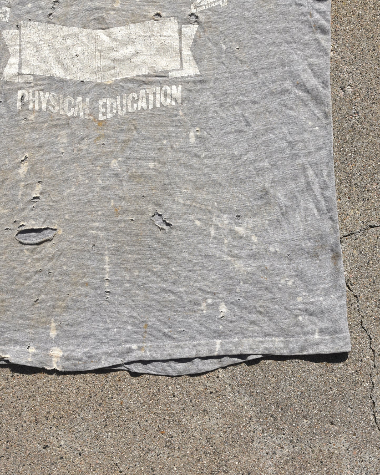 1950s Thrashed and Faded Farmington Phys Ed Tshirt