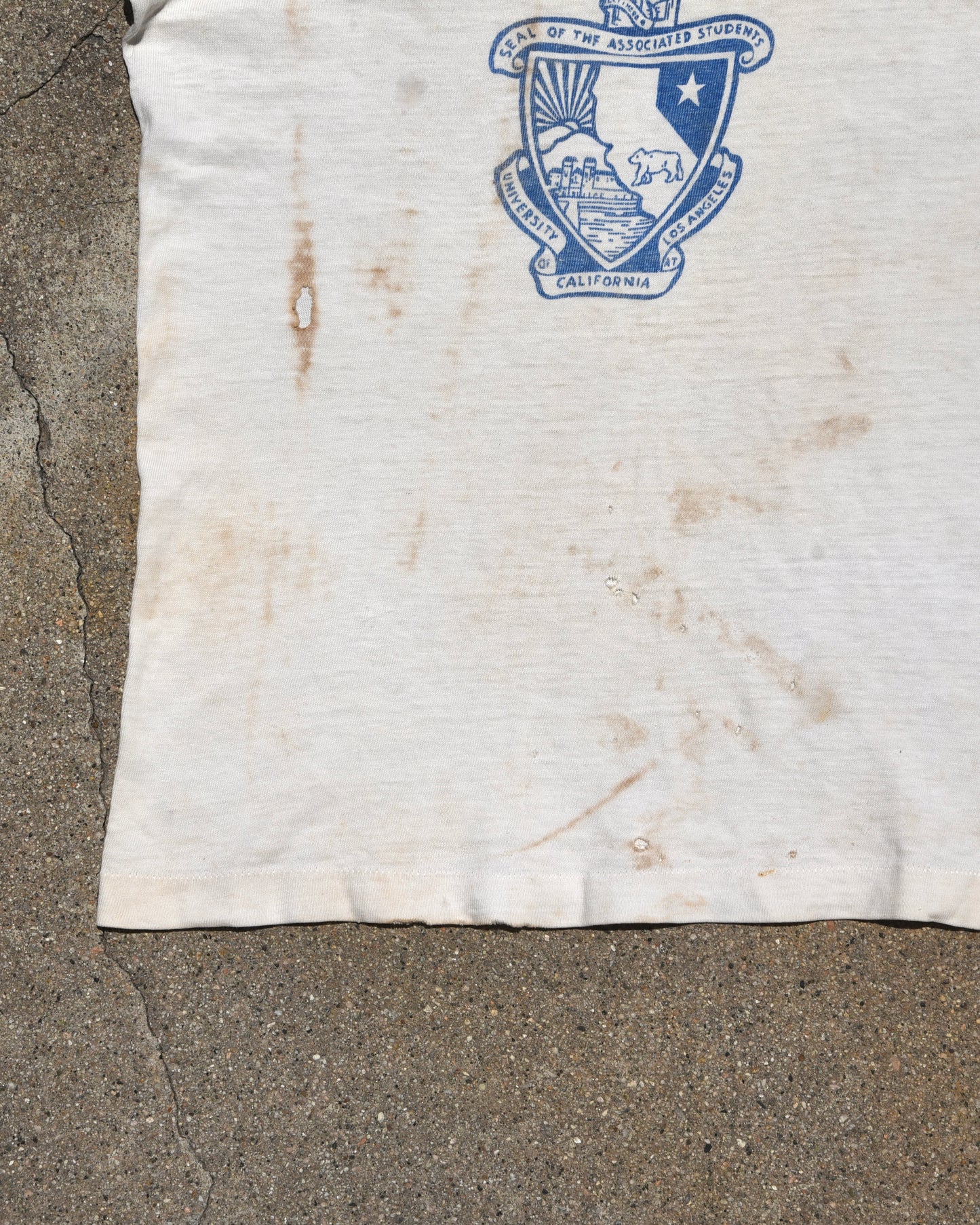 1960s Thrashed and Repaired UCLA Tshirt