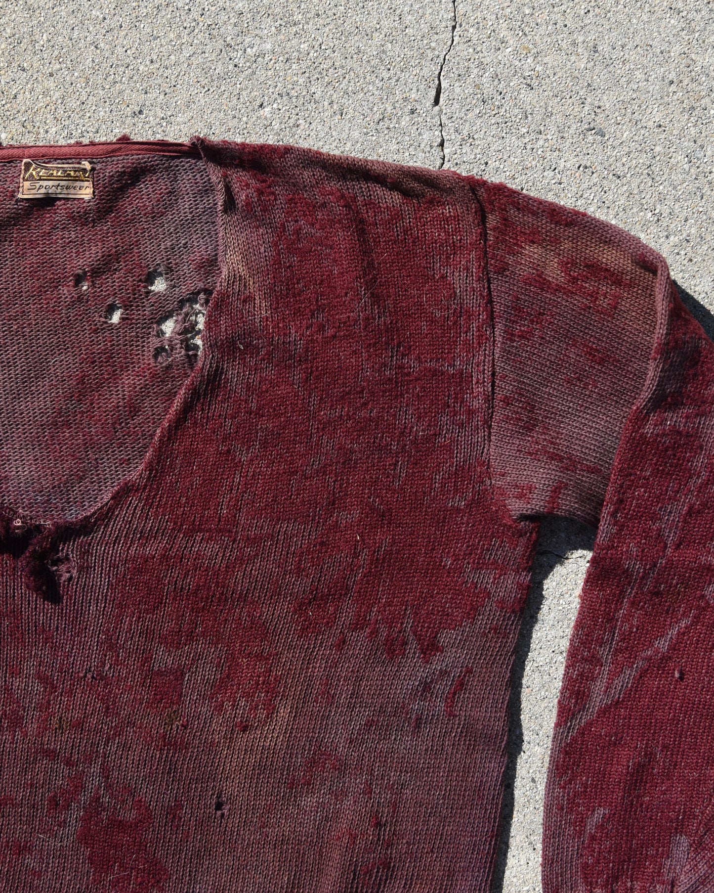 1940s Wool Knit Sweatshirt