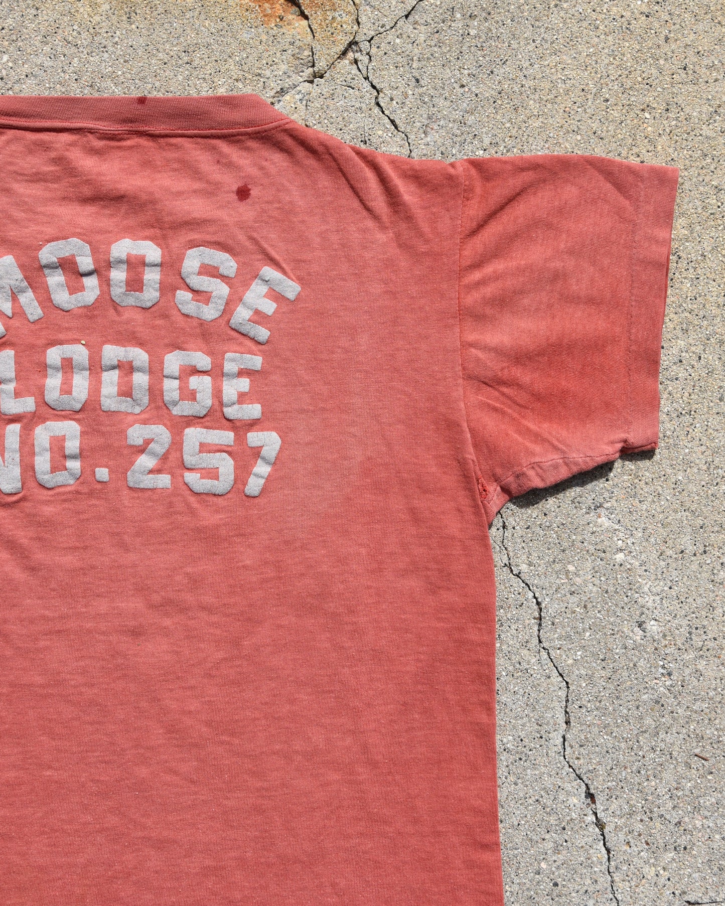 1950s Sun Faded Moose Lodge Tshirt