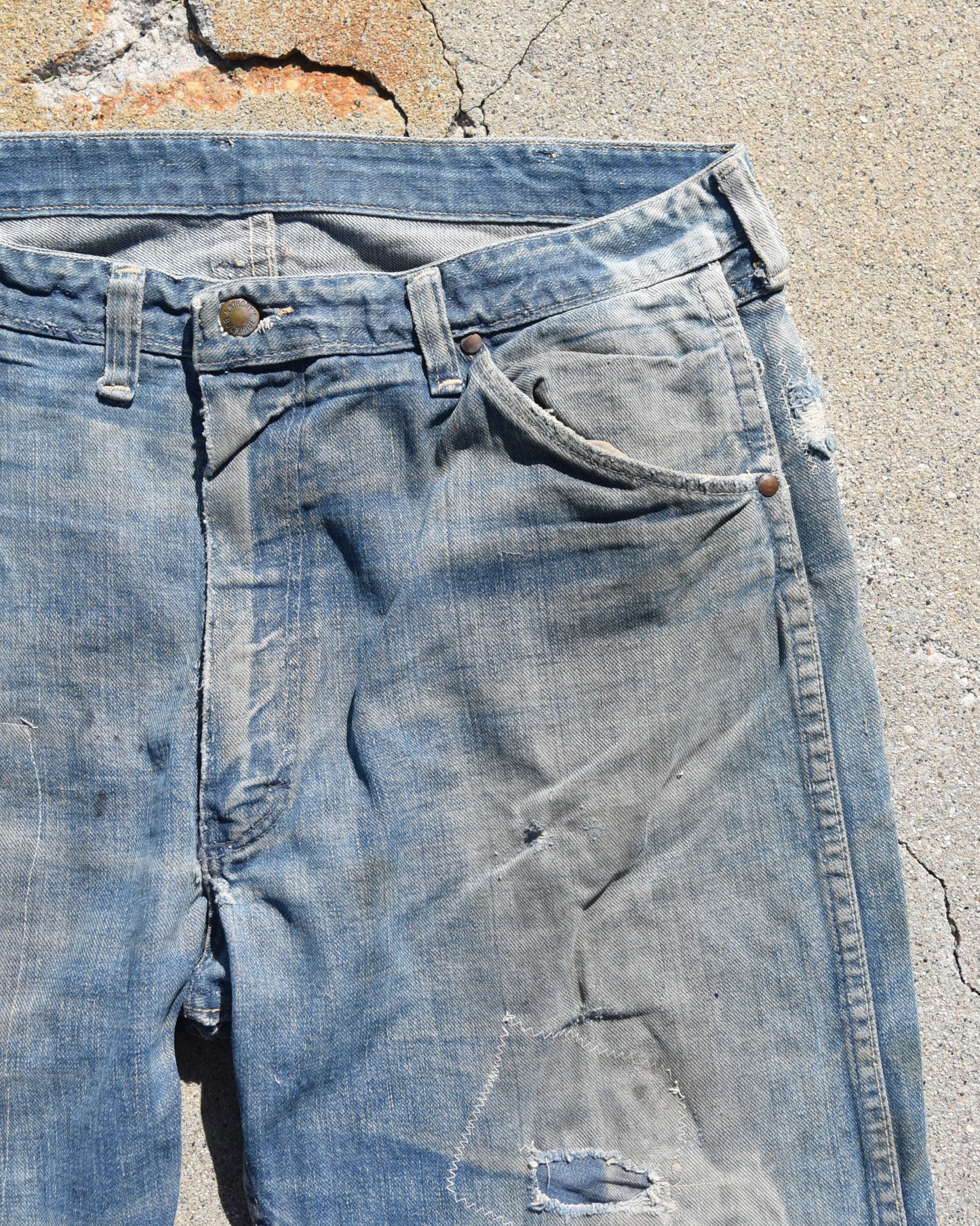 1950s Sun Faded Anthony’s Buckhide Carpenter Denim Jeans