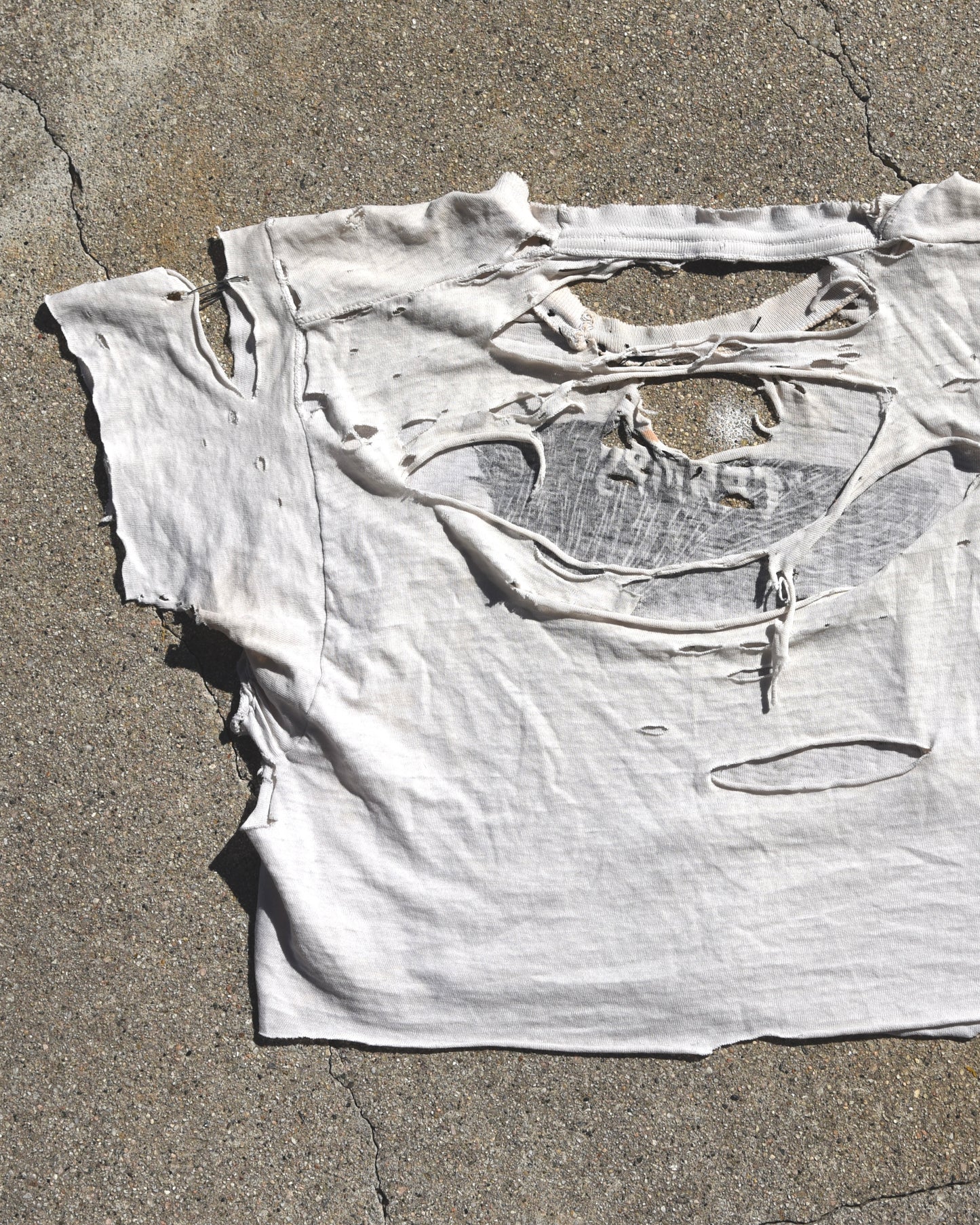 1980s Thrashed The Cramps Cropped Tshirt