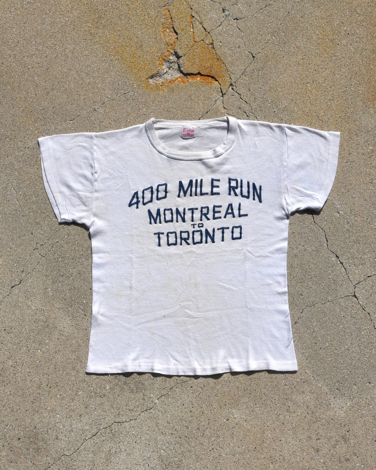 1950s 400 Mile Run Montreal To Toronto Tshirt