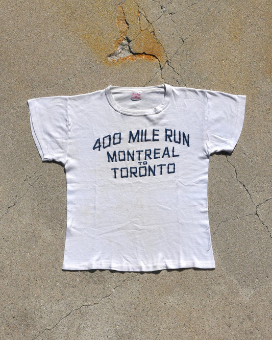 1950s 400 Mile Run Montreal To Toronto Tshirt