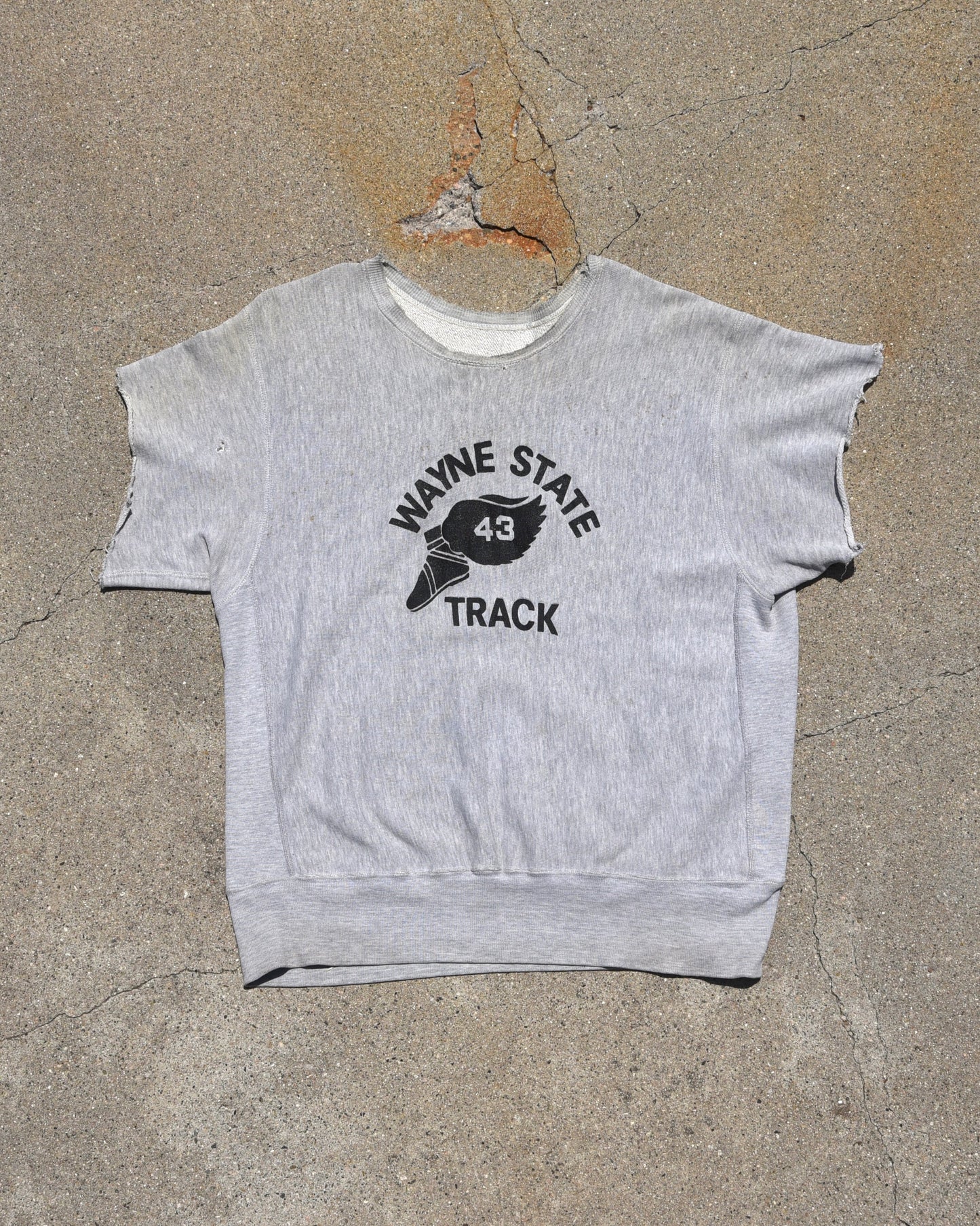 1990s Champion Reverse Weave Wayne State Track Sweatshirt