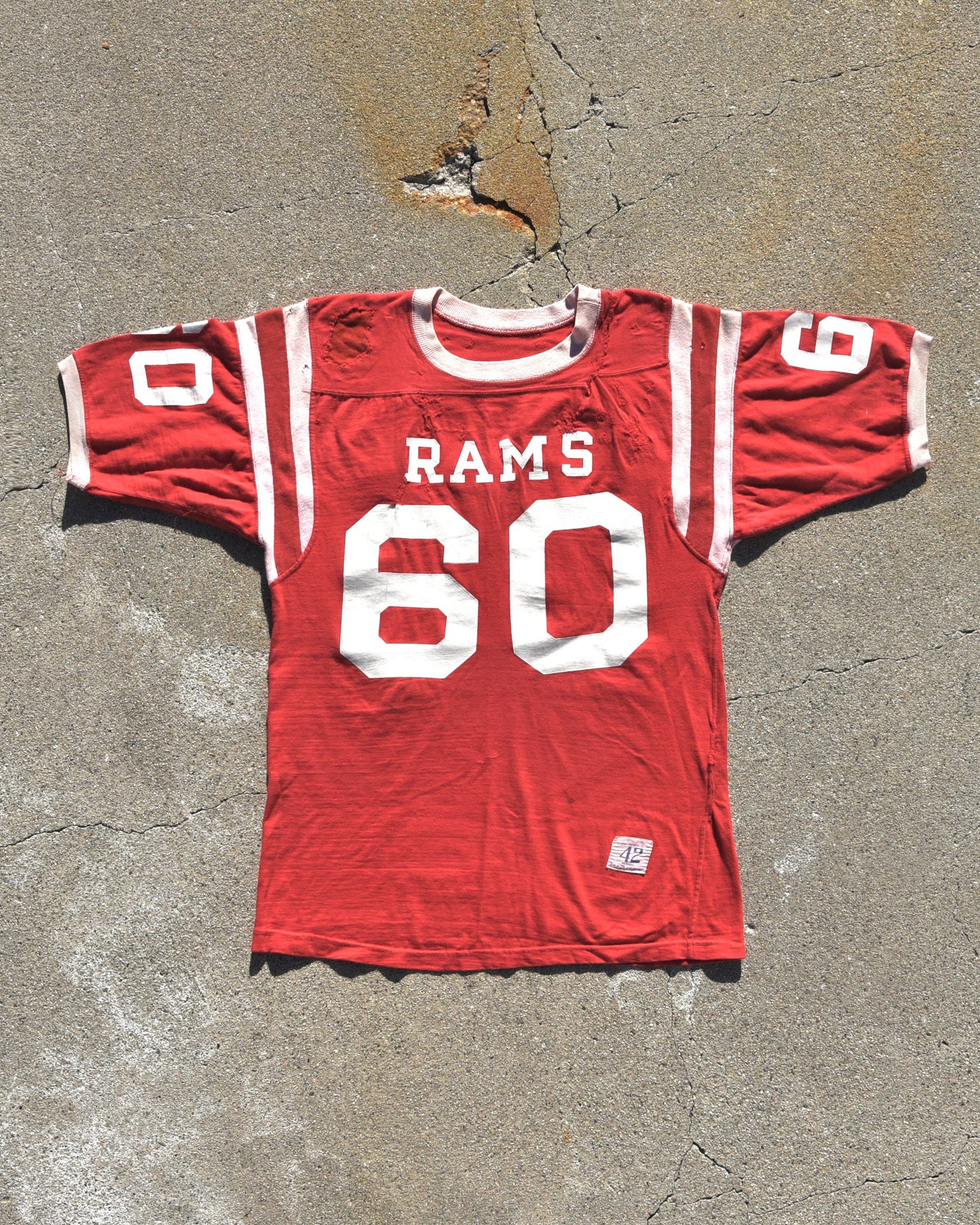 1960s Champion Rams Cotton Football Jersey