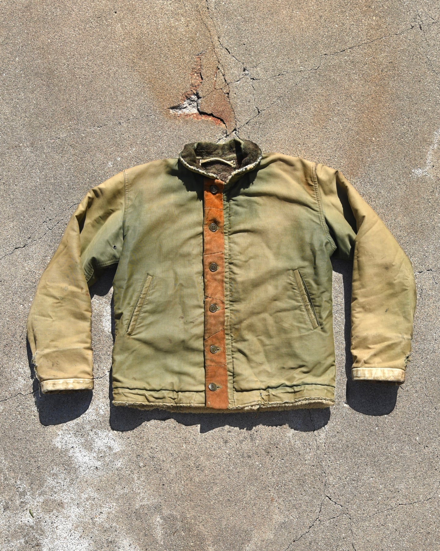 1960s Sun Faded USN N1 Deck Jacket