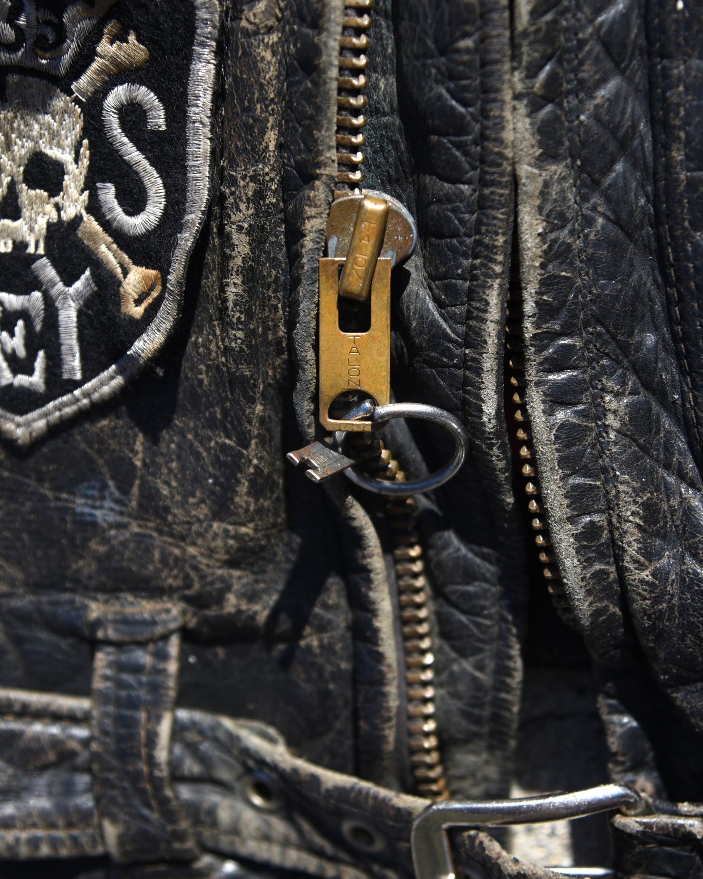 1940s Horsehide Leather Motorcycle Moto Jacket - Thrashed