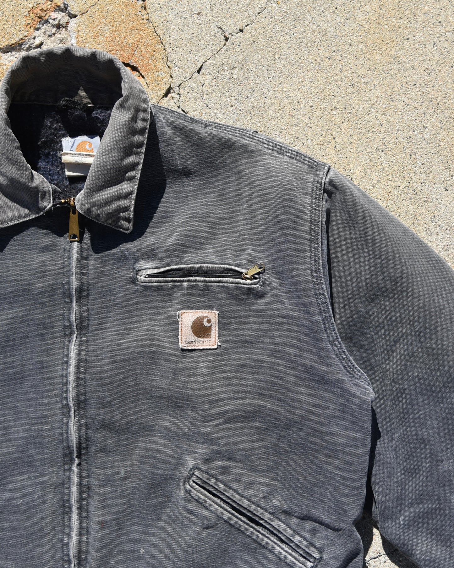 Carhartt J97 PTL Petrol Gray Detroit Jacket - Large