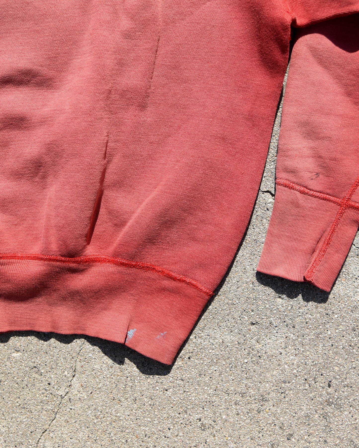 1950s Single V Melvindale Track Crewneck Sweatshirt Distressed Fade Size M