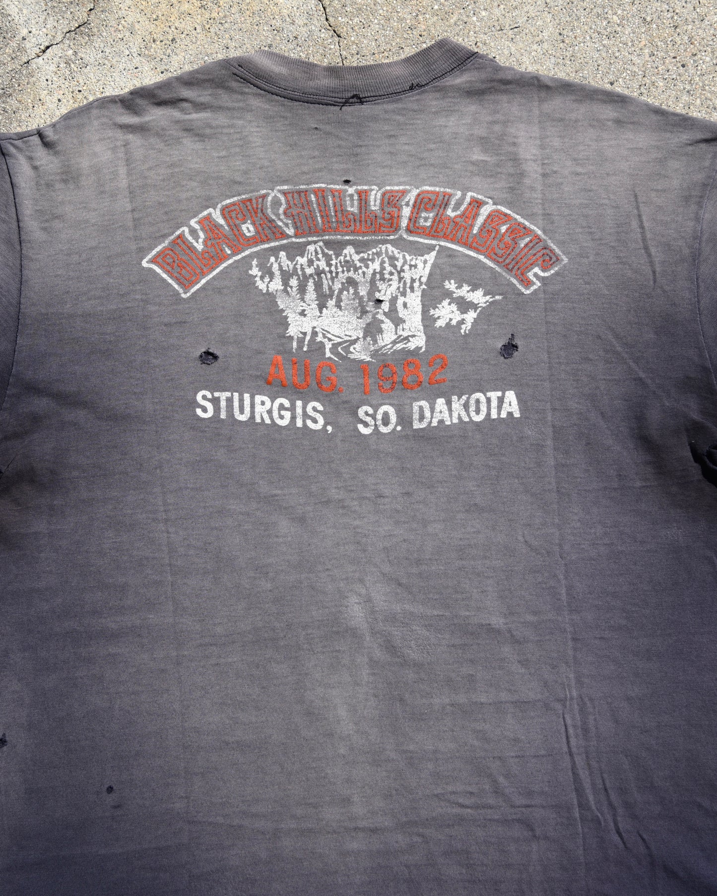 1980s Sun Faded Life In The Fast Lane Harley Tshirt