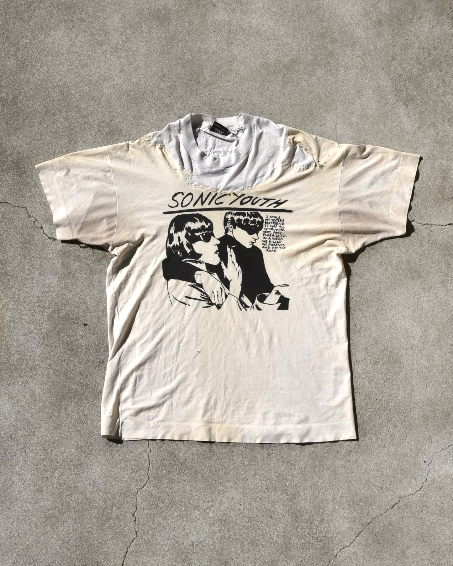1990s Sonic Youth Thrashed and Repair Goo Tshirt