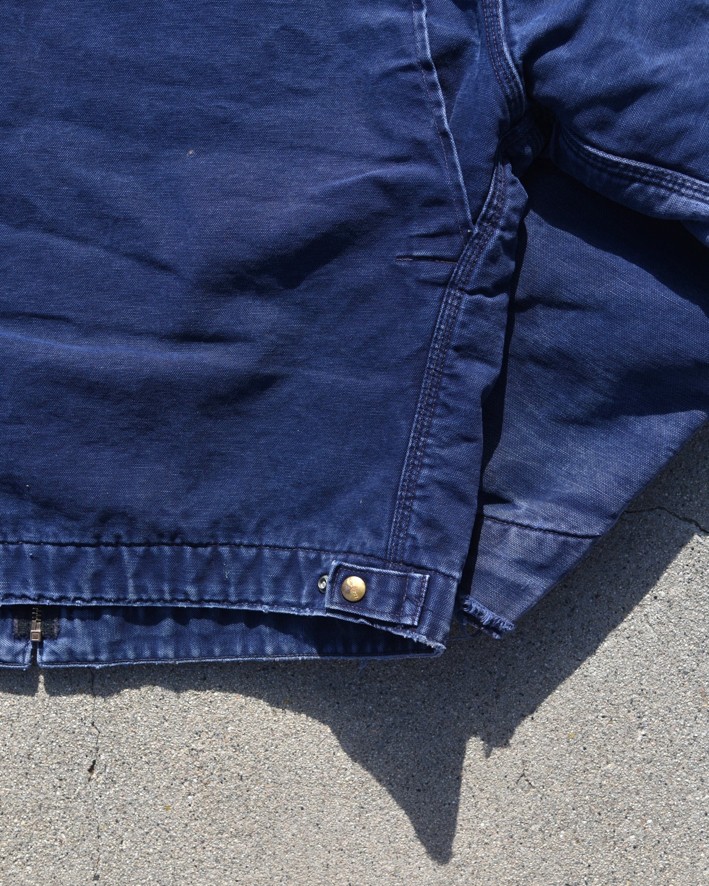 Carhartt Detroit Jacket J01 NVY Faded Navy Blue Size Large Mens