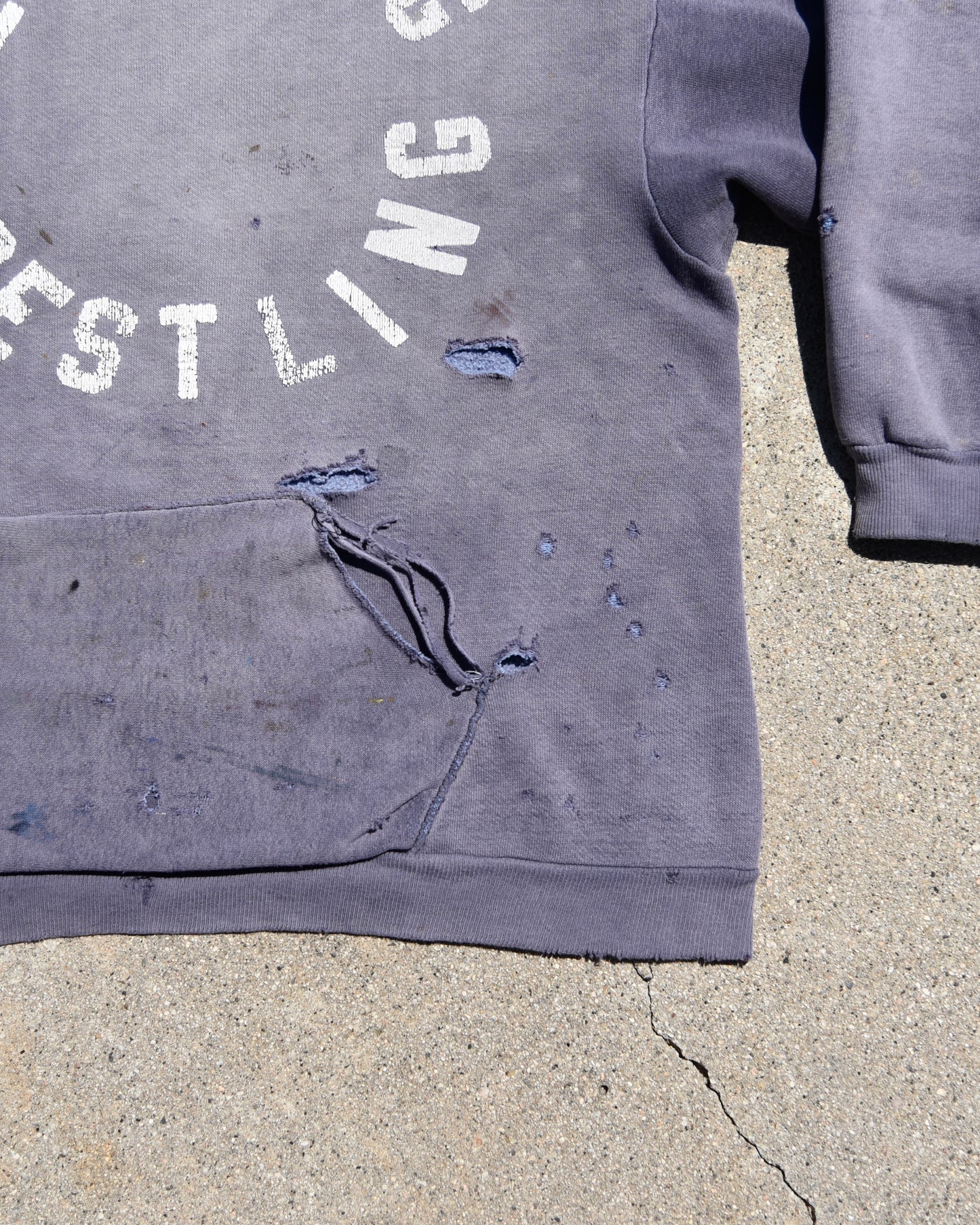 1960s Sun Faded E’burg Wrestling Hoodie