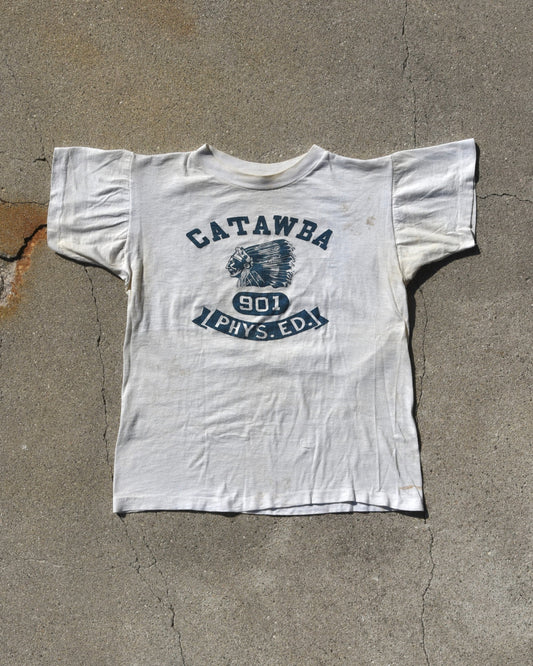 1950s Champion Running Man Catawba Phys Ed Tshirt