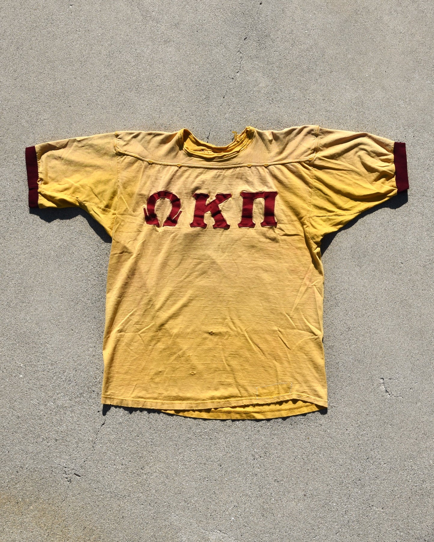 1960s Durene Thrashed Sun Faded Fraternity Jersey