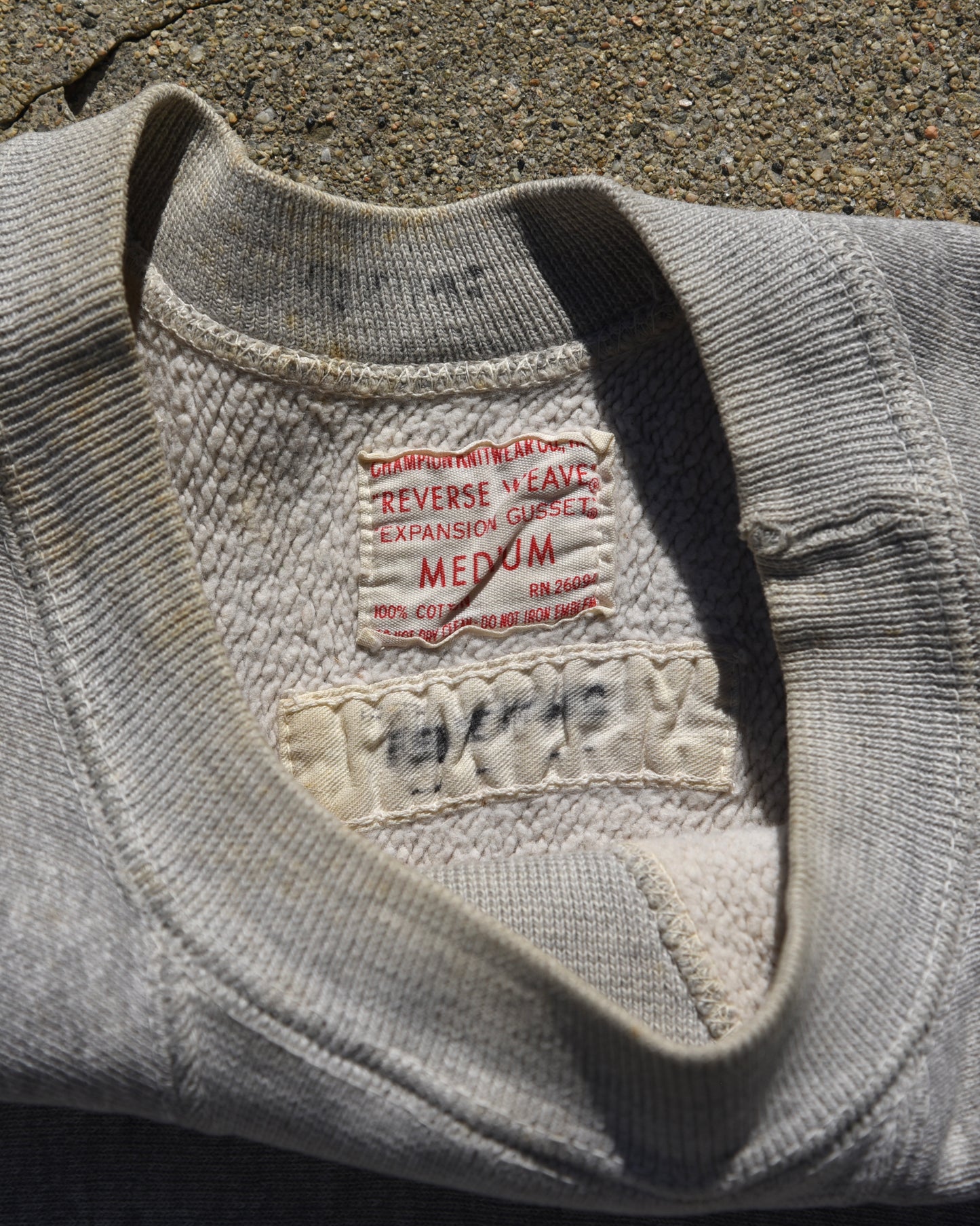 1960s Champion Reverse Weave “Expansion Gusset” USMA Sleeveless Sweatshirt