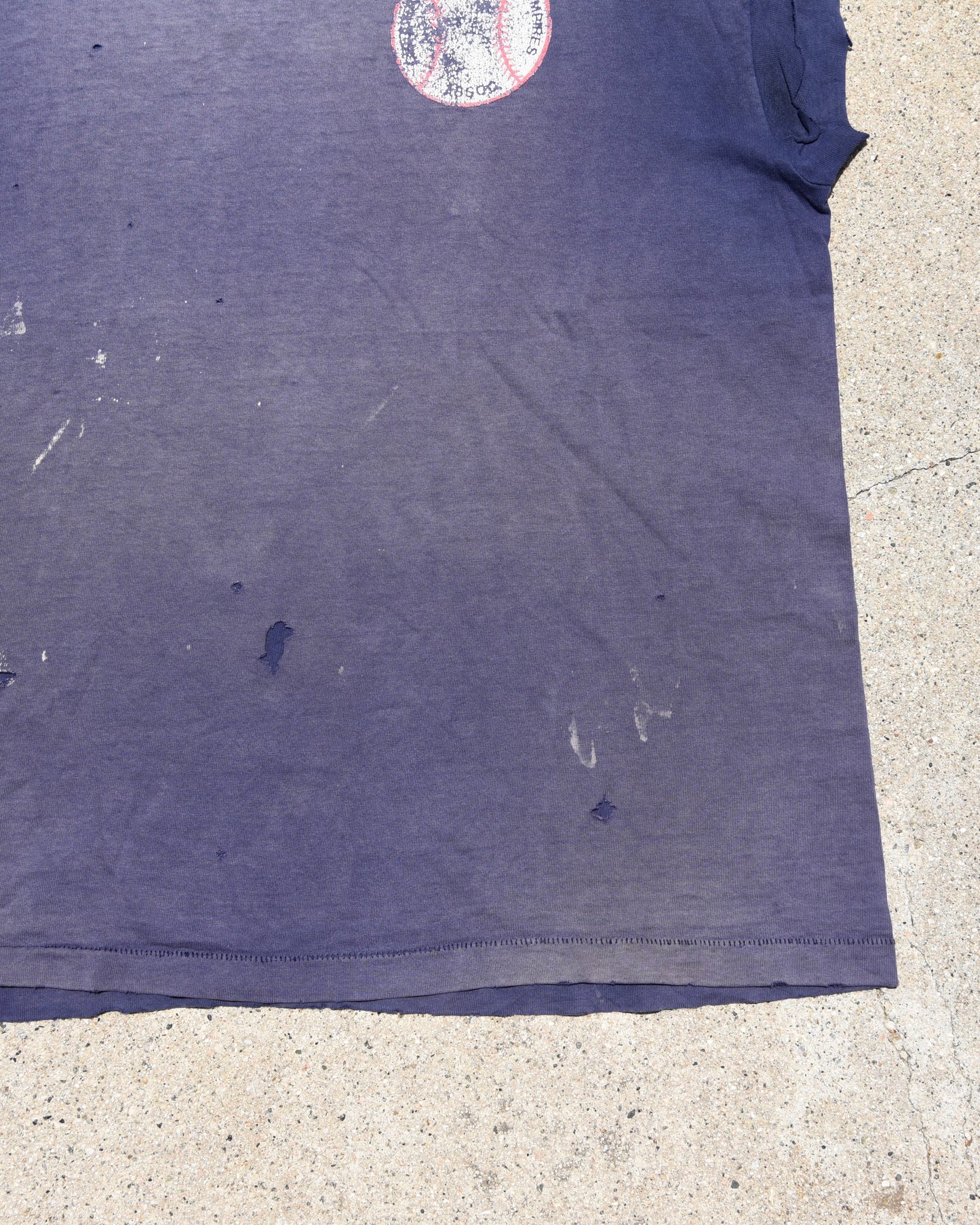 1990s Thrashed and Sun Faded Baseball Cutoff Tshirt