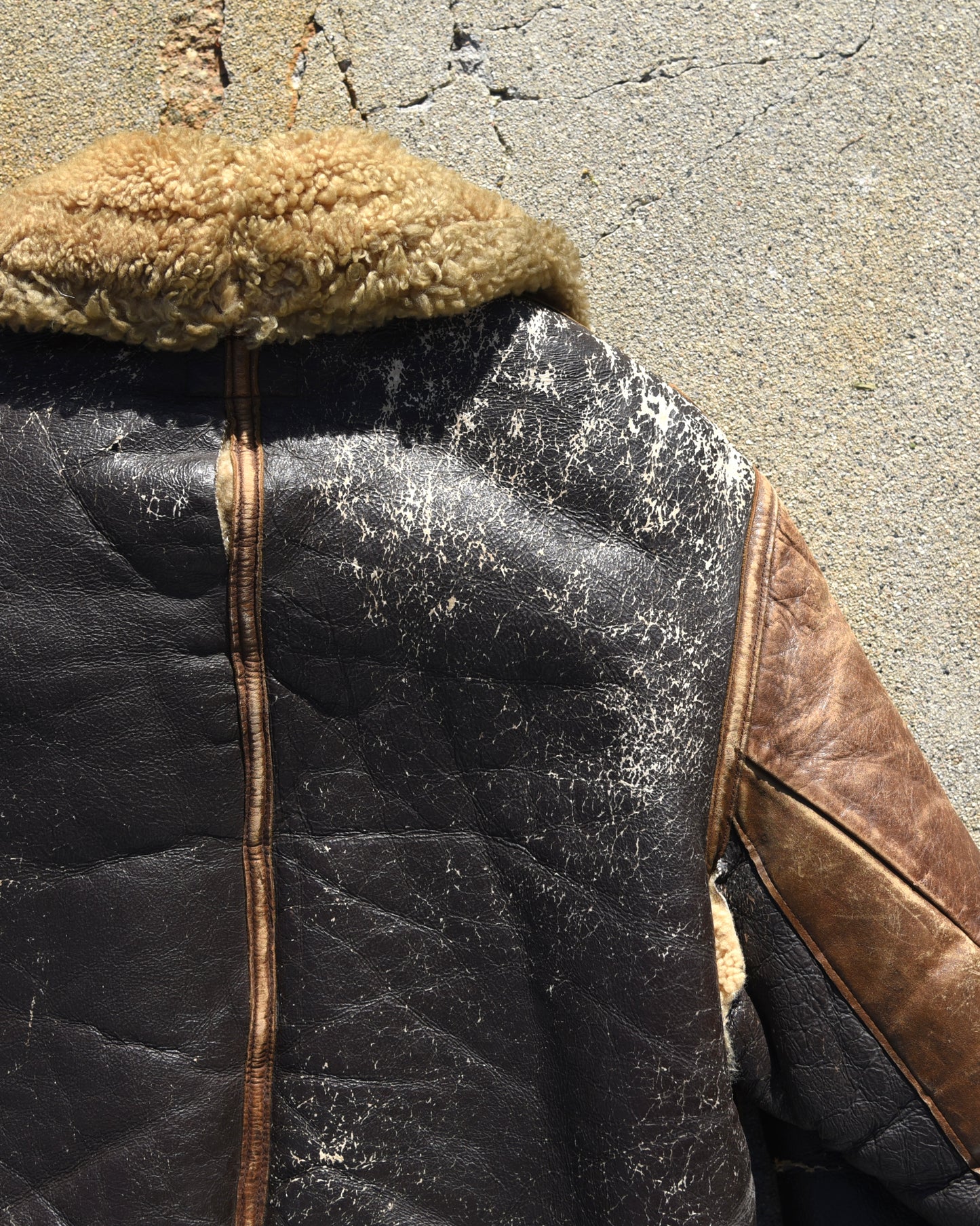 1940s U.S. Army B3 Shearling Leather Jacket