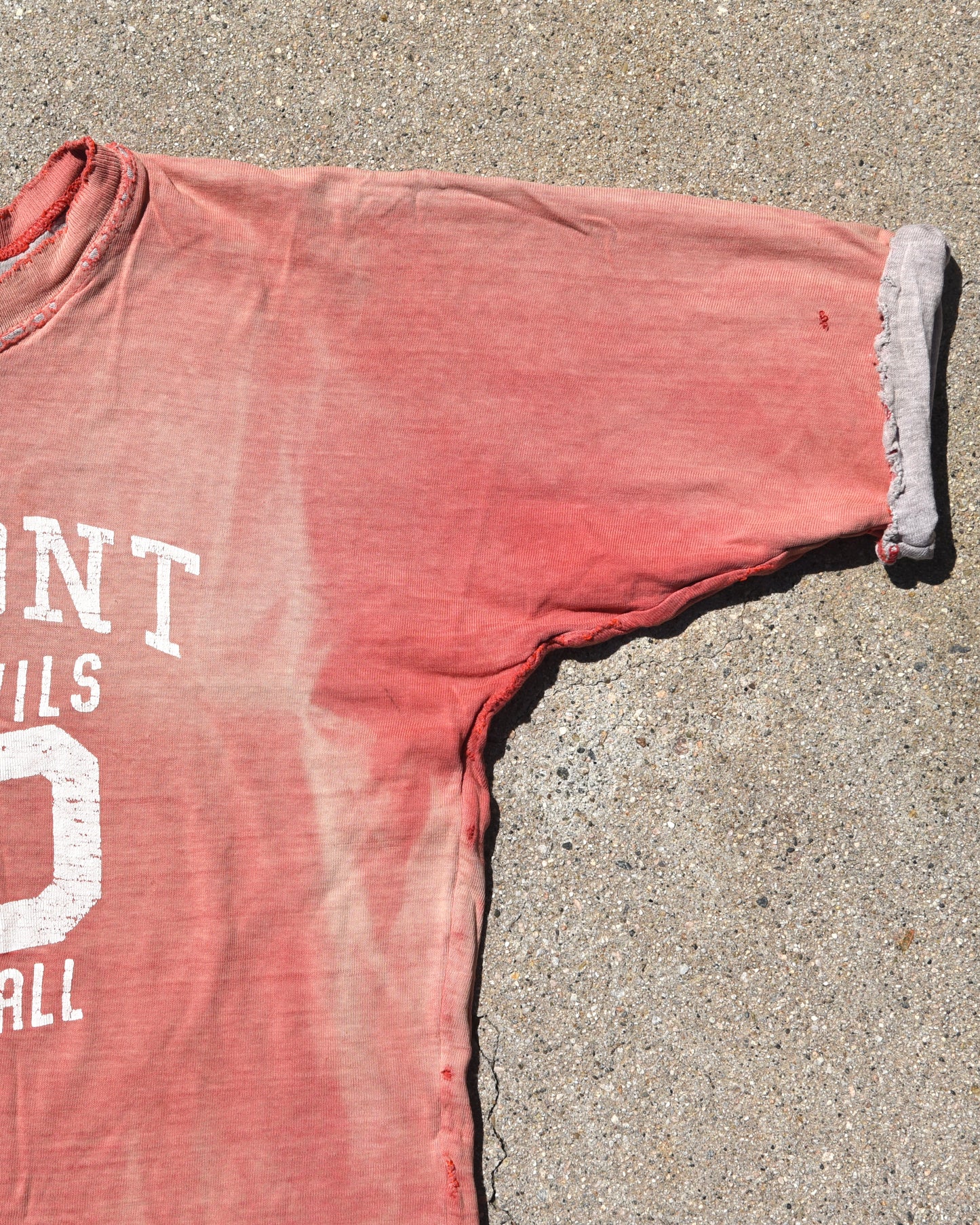 1950s Sun Faded Lamont Red Devils Double Face Jersey