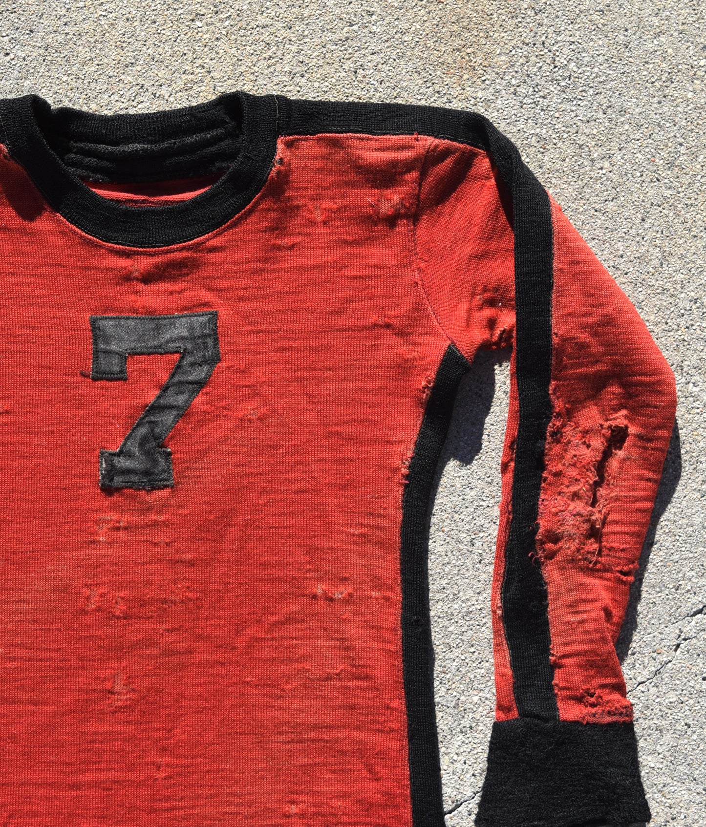 1940s Football Jersey - Thrashed And Repaired