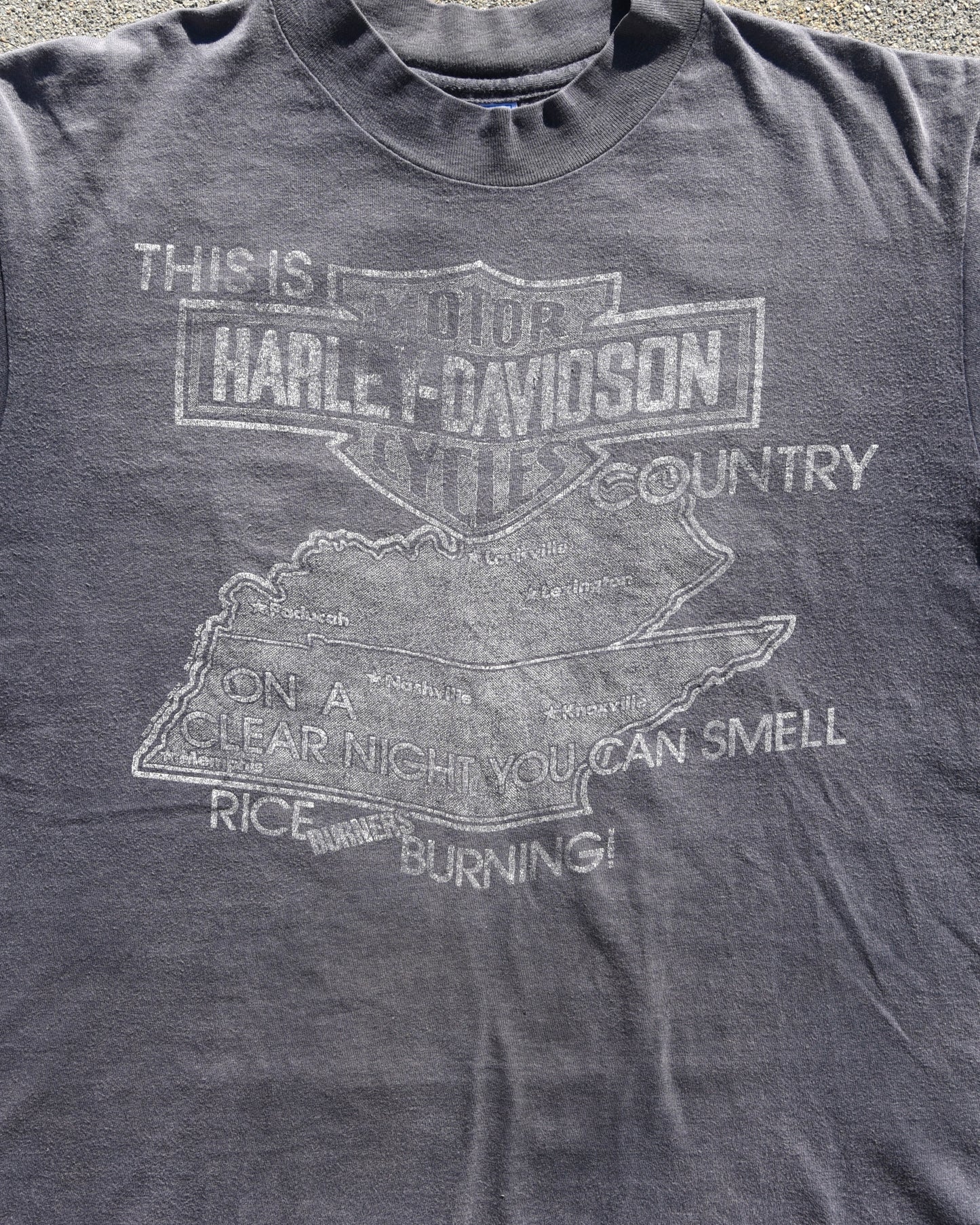1980s Harley Davidson Rice Burner Tshirt