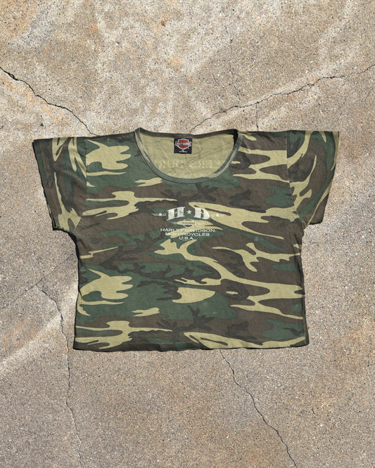 1990s Harley Davidson Camo Femme Tshirt