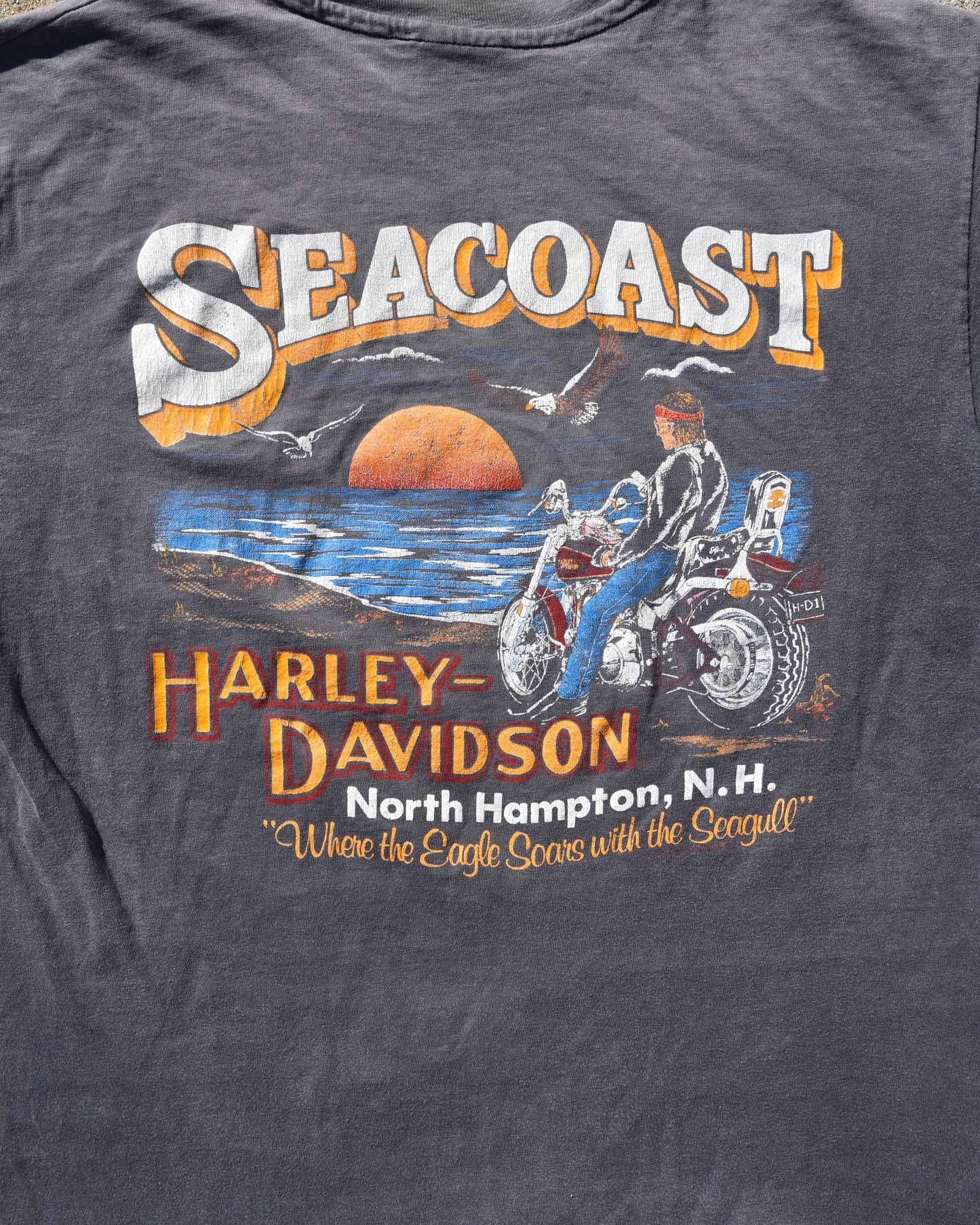1980s Harley Seacoast Sun Faded Tshirt