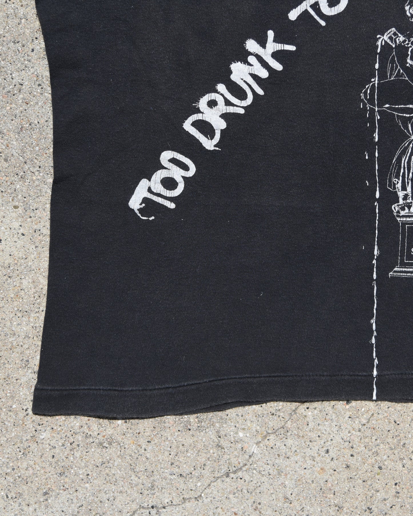 1980s Dead Kennedys Too Drunk To Fuck Tshirt
