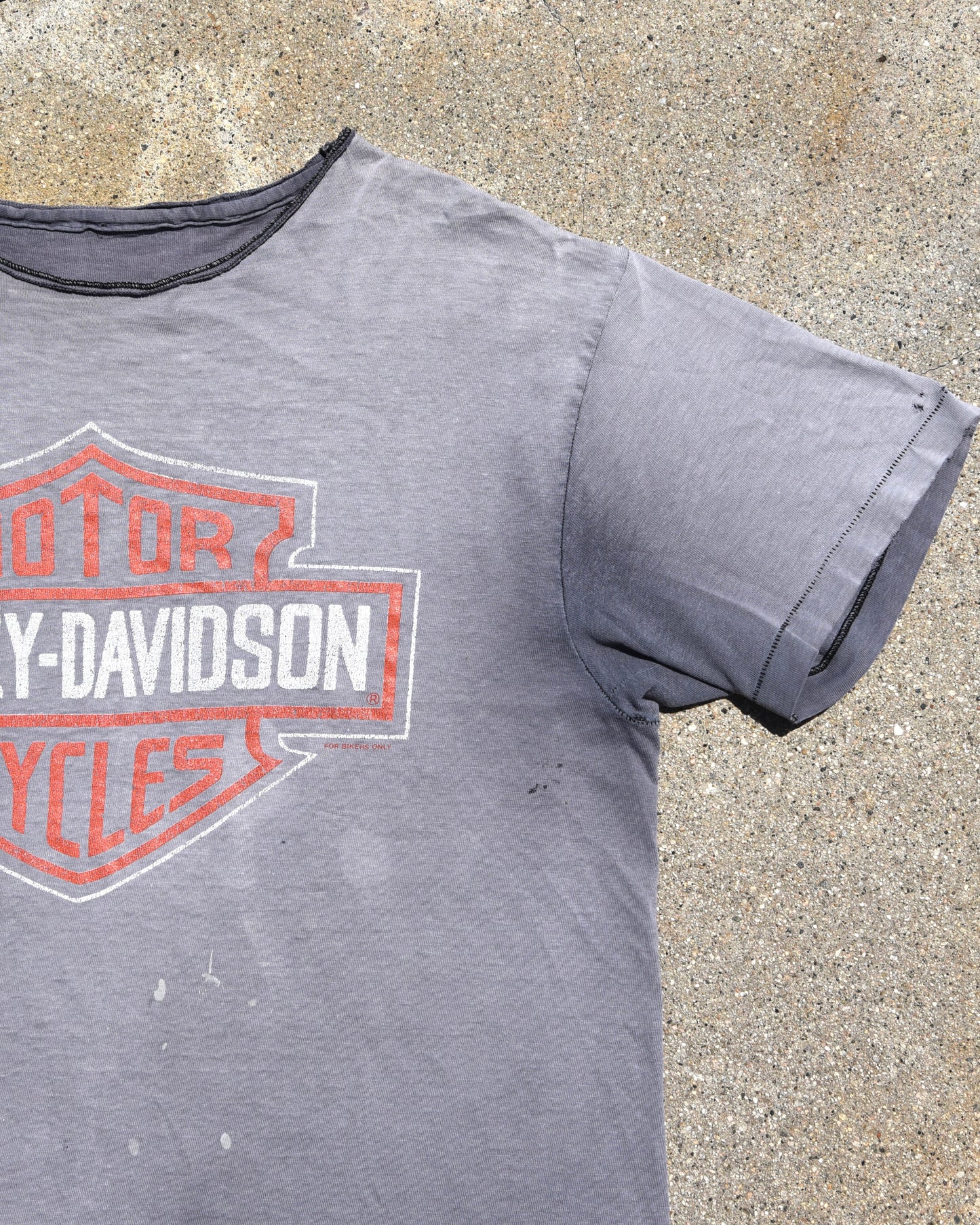 1980s Sun Faded Mancuso Harley Davidson Tshirt